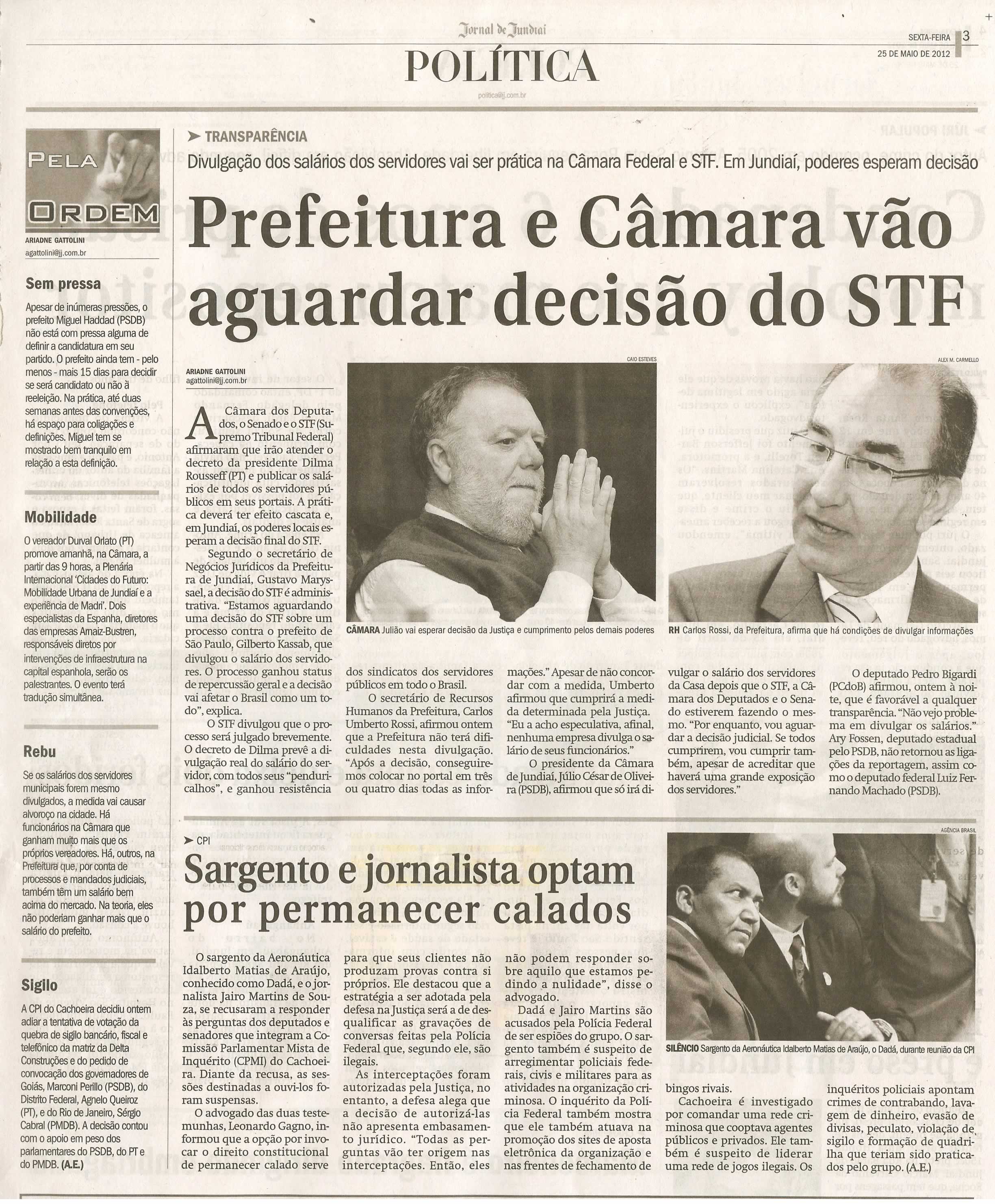 Jornal de Jundiaí - 25/05/2012