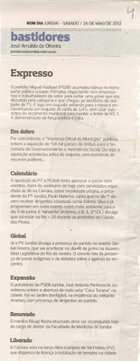 Bom Dia Jundiaí - 26/05/2012