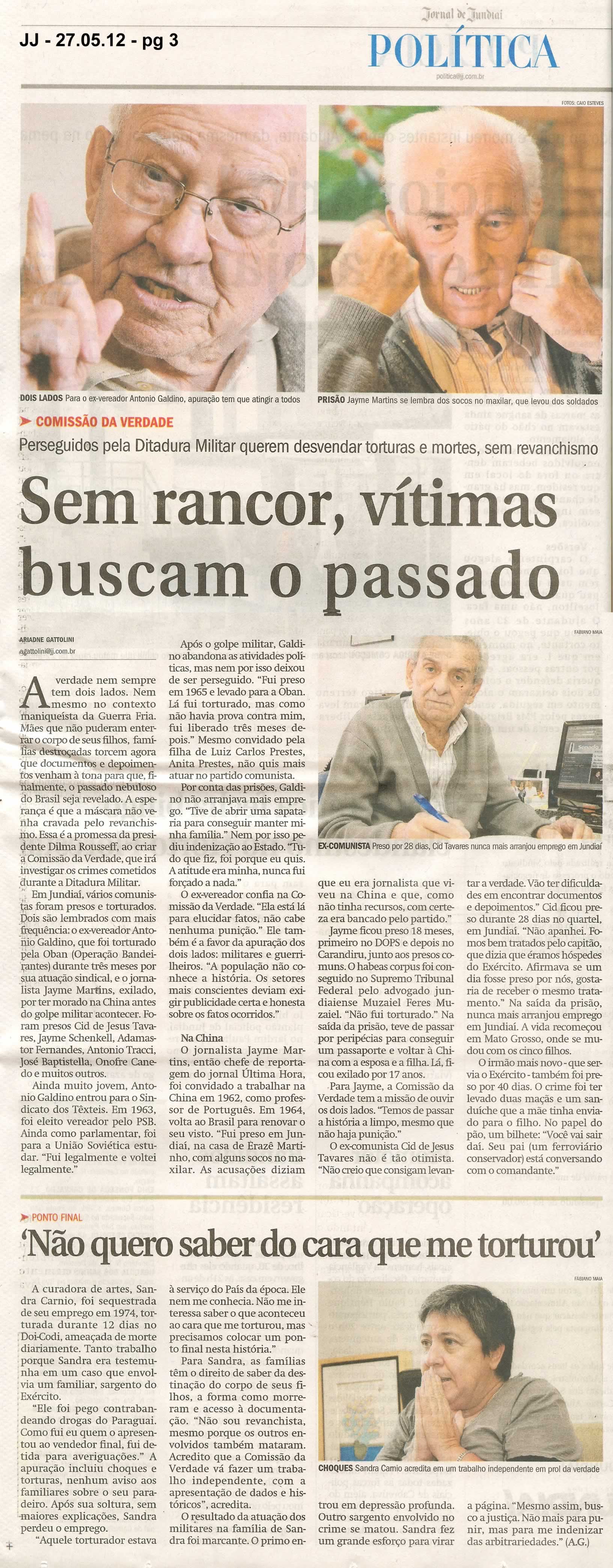 Jornal de Jundiaí - 27/05/2012