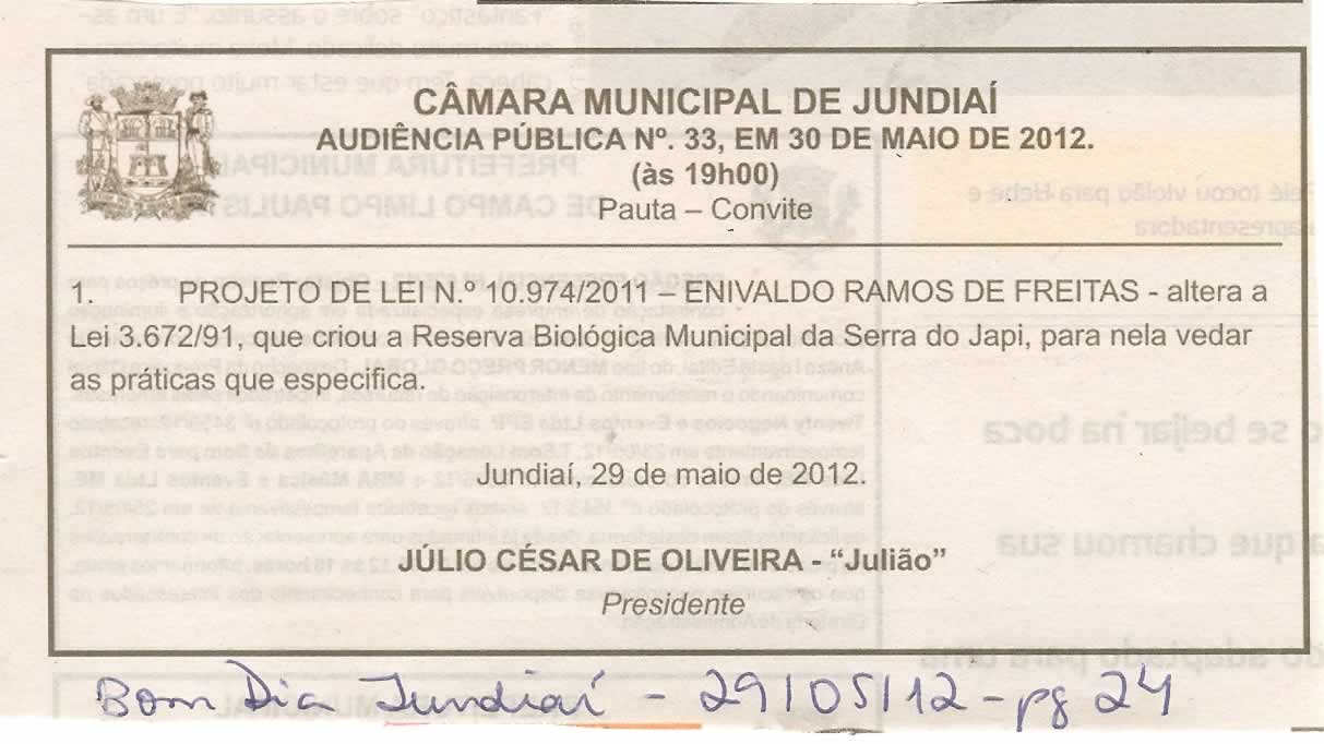 Bom Dia Jundiaí - 29/05/2012