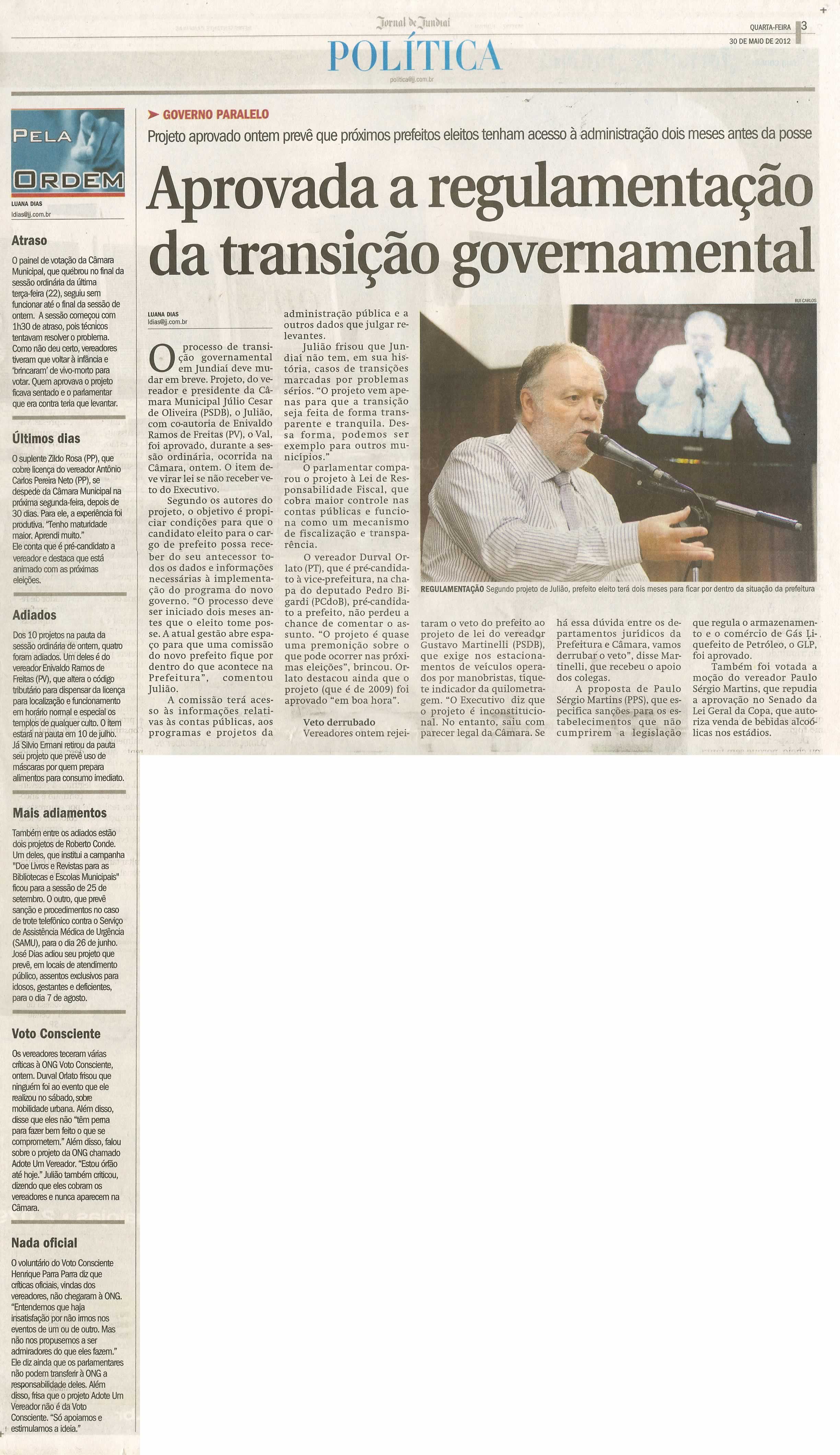 Jornal de Jundiaí - 30/05/2012