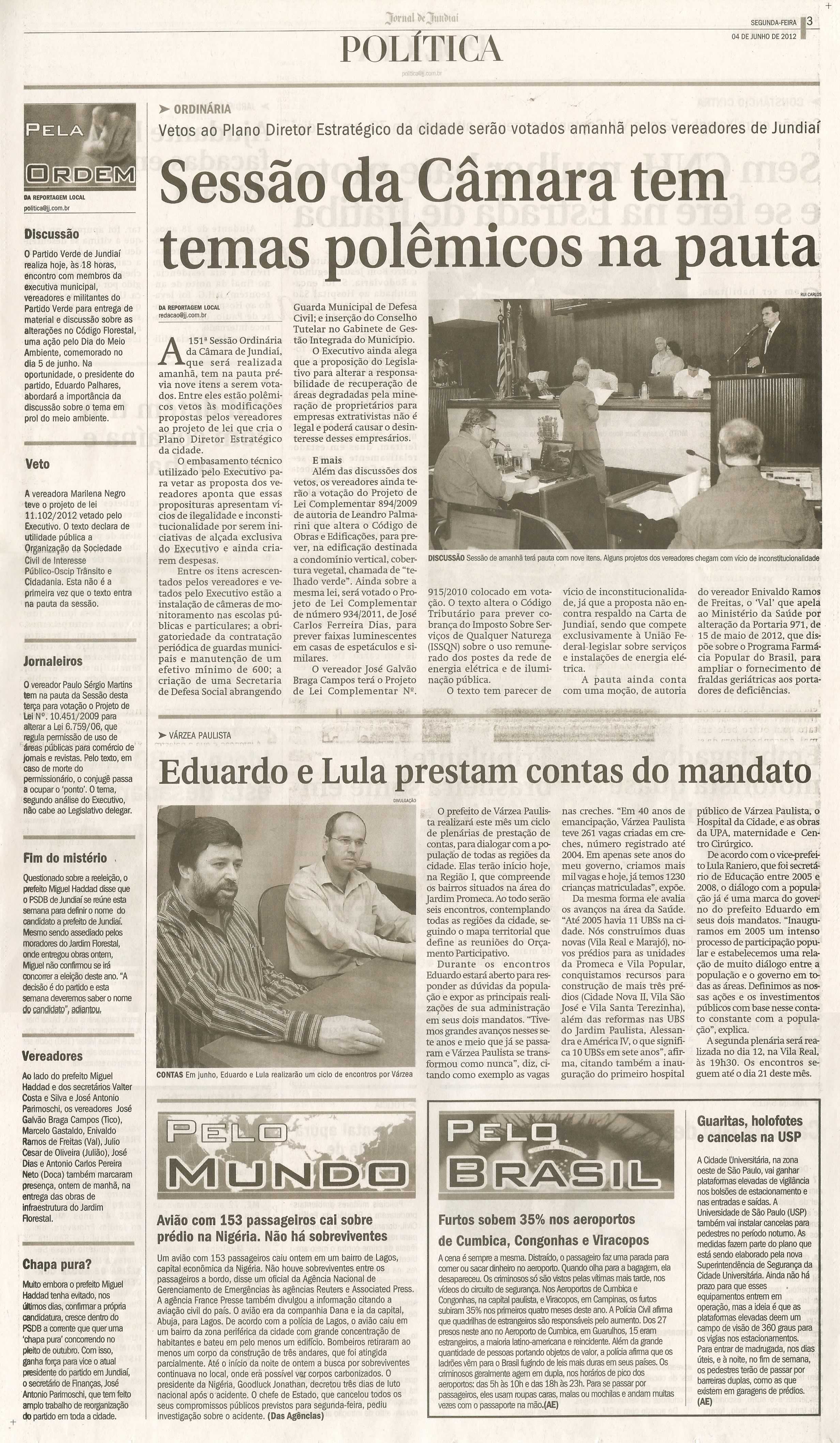 Jornal de Jundiaí - 04/06/2012