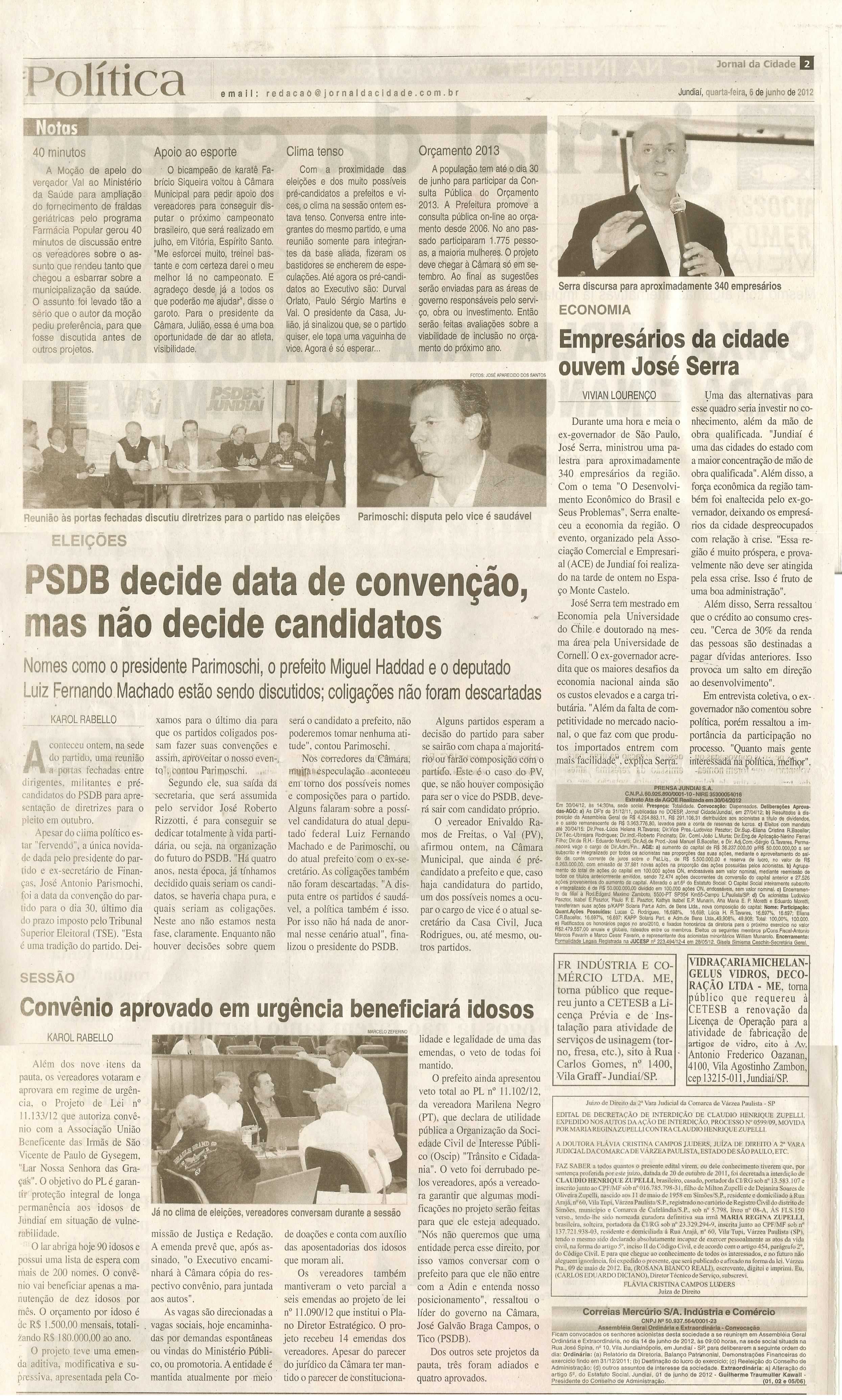 Jornal da Cidade - 06/06/2012