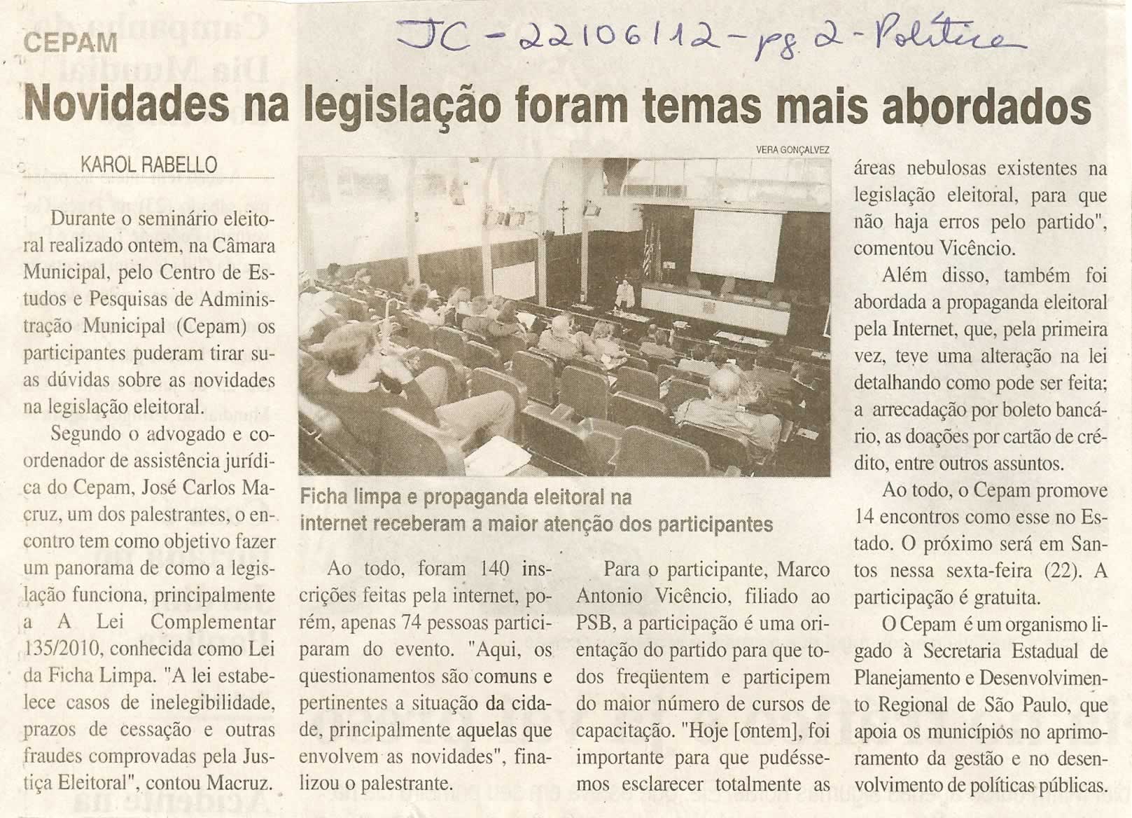 Jornal da Cidade - 22/06/2012