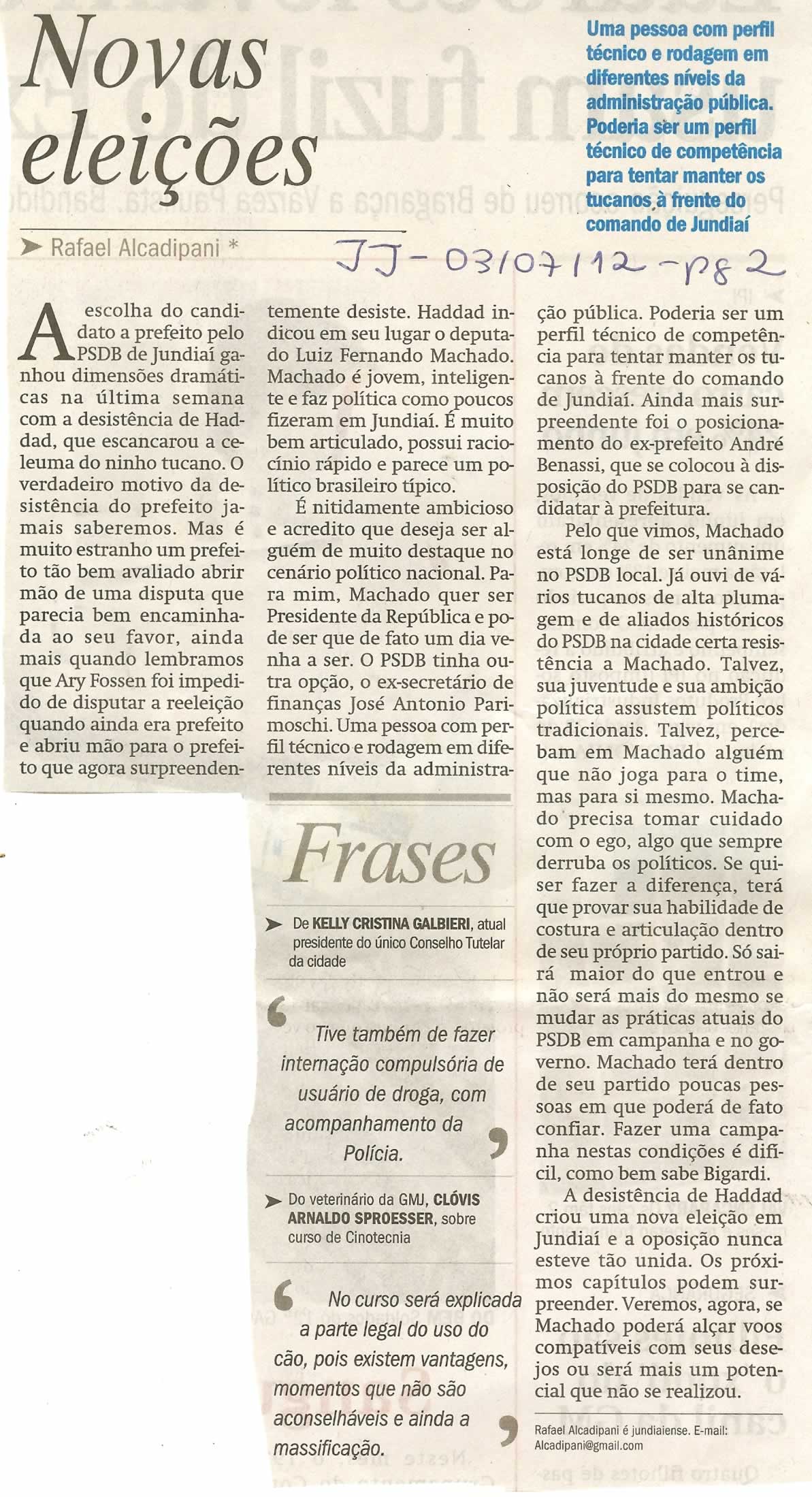 Jornal de Jundiaí - 03/07/2012