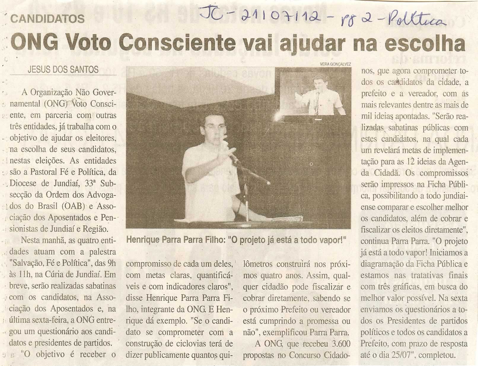 Jornal da Cidade - 21/07/2012