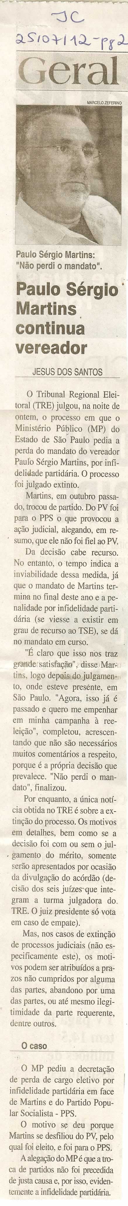Jornal da Cidade - 25/07/2012