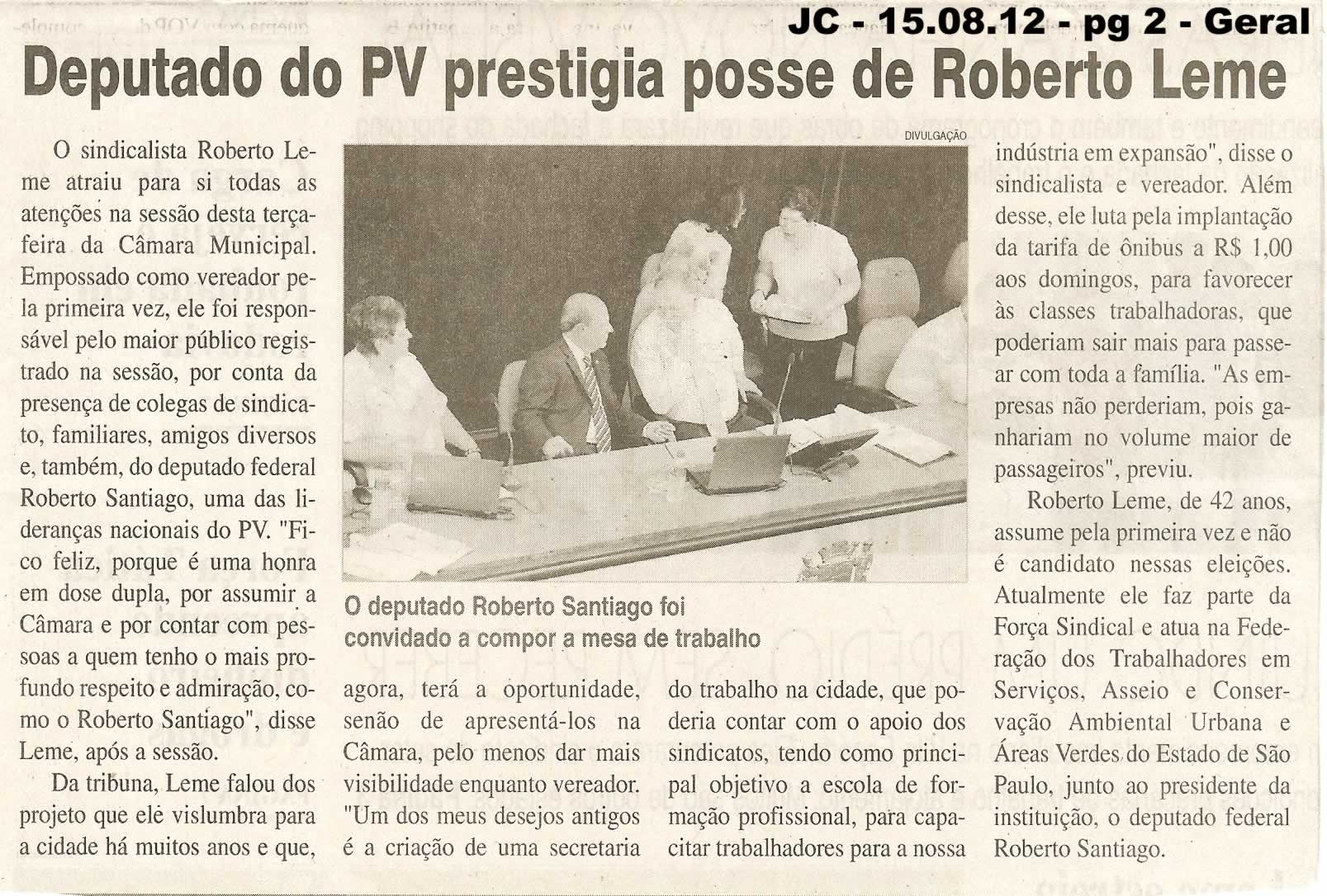 Jornal da Cidade - 15/08/2012