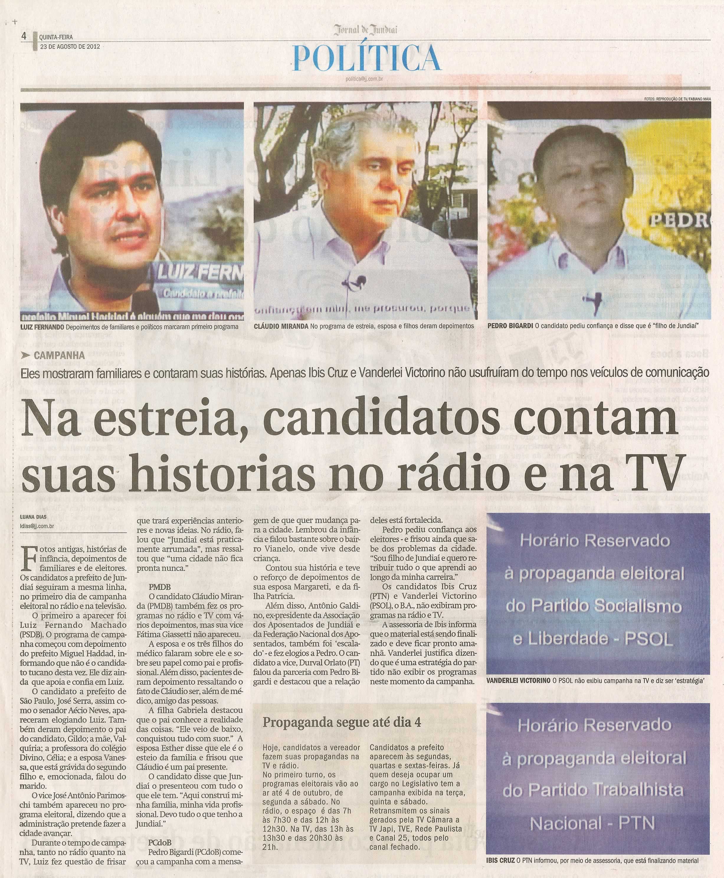 Jornal de Jundiaí - 23/08/2012