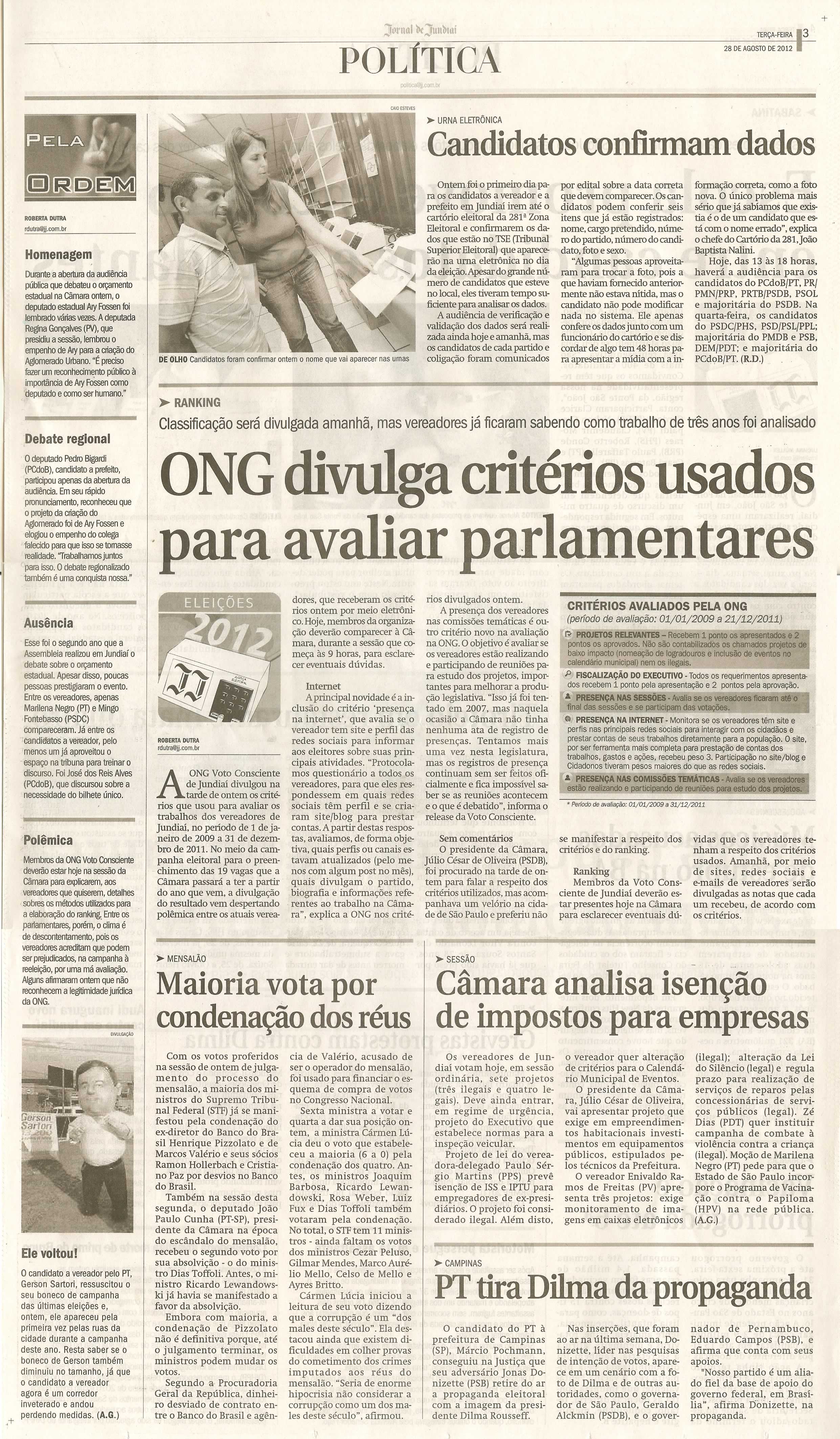 Jornal de Jundiaí - 28/08/2012