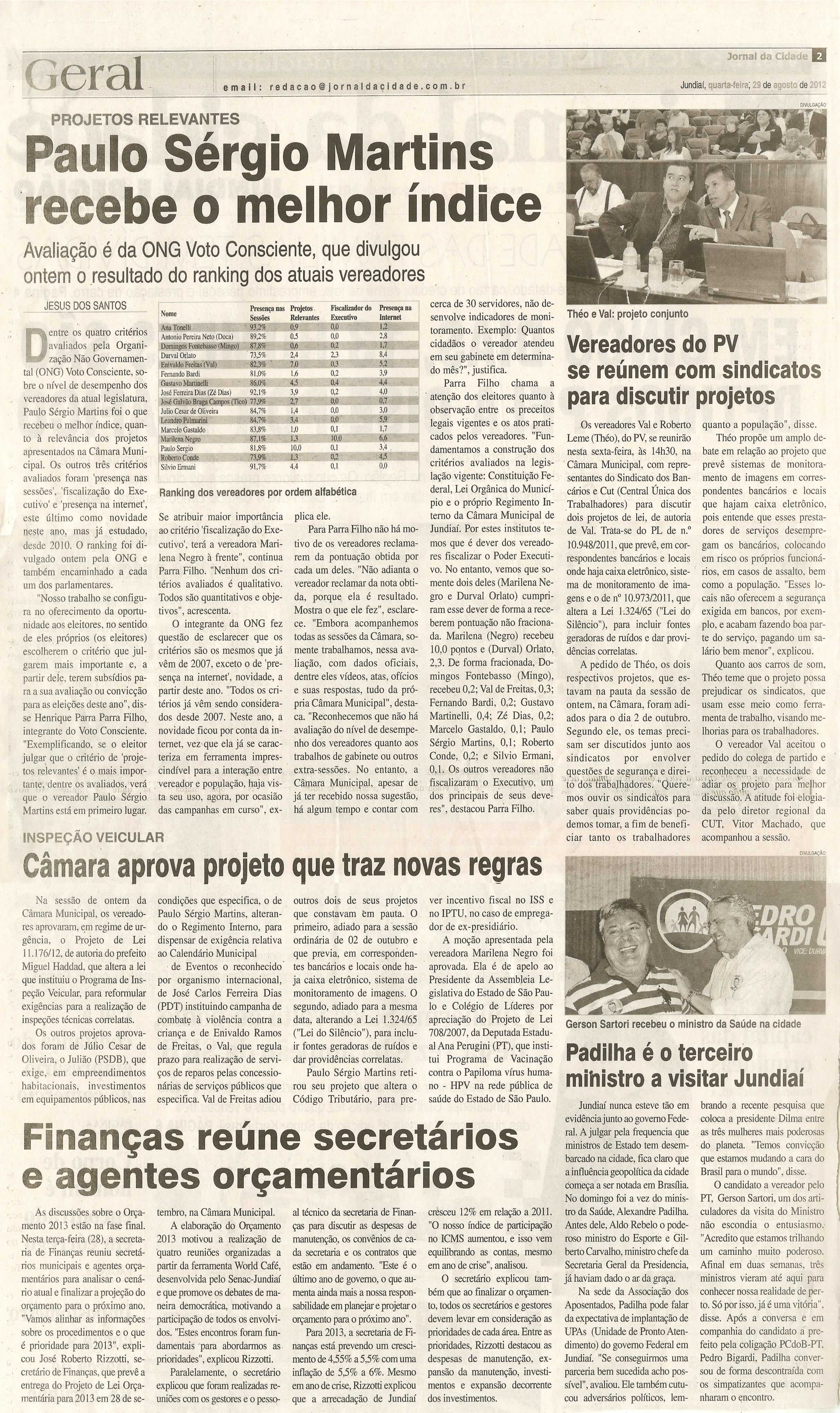 Jornal da Cidade - 29/08/2012