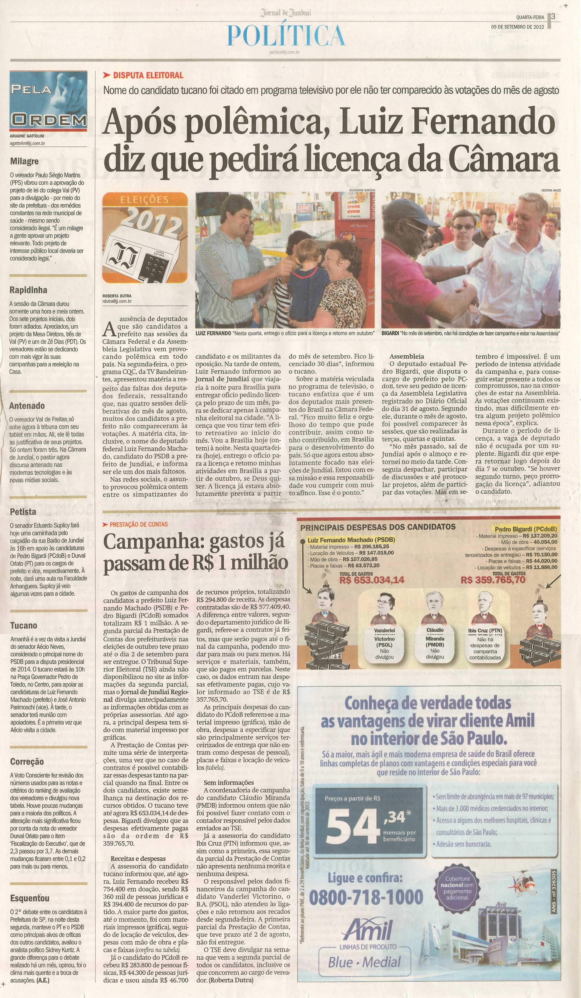 Jornal de Jundiaí - 05/09/2012
