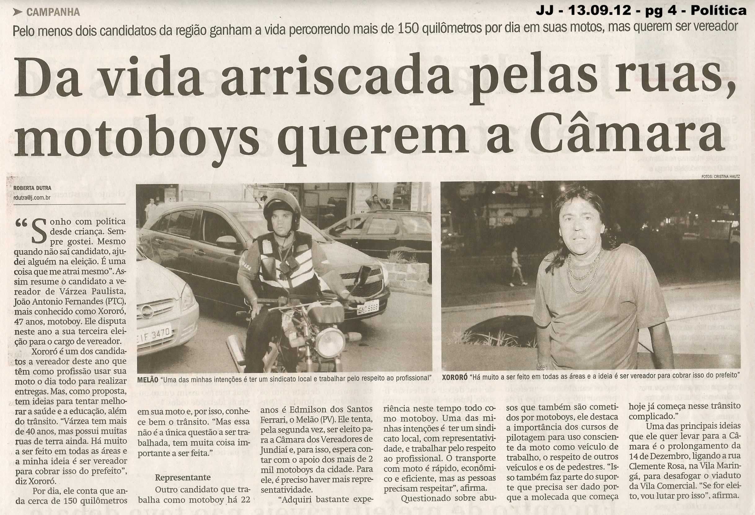 Jornal de Jundiaí - 13/09/2012