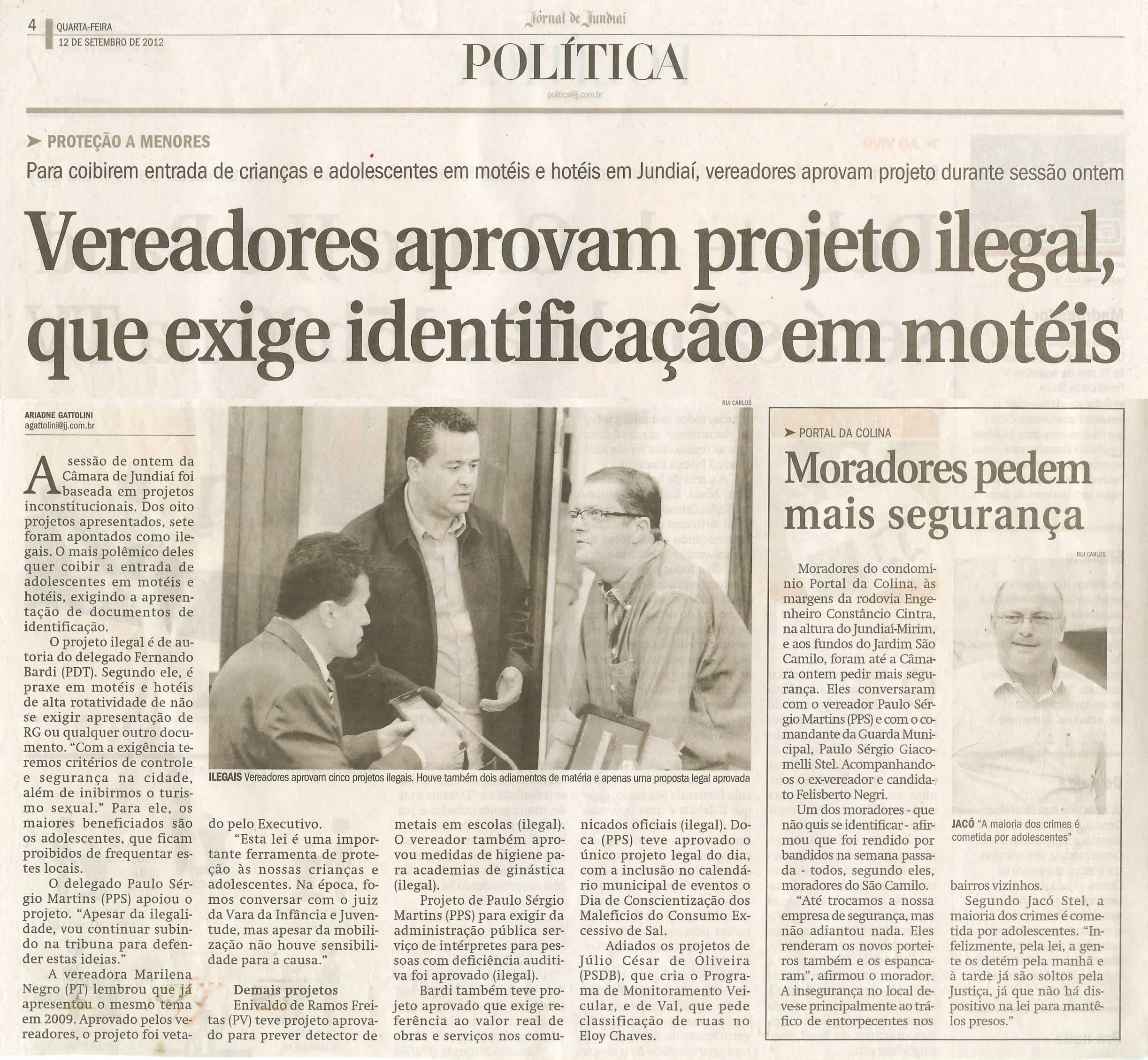 Jornal de Jundiaí - 12/09/2012
