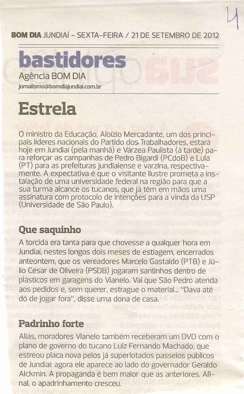 Bom Dia Jundiaí - 21/09/2012