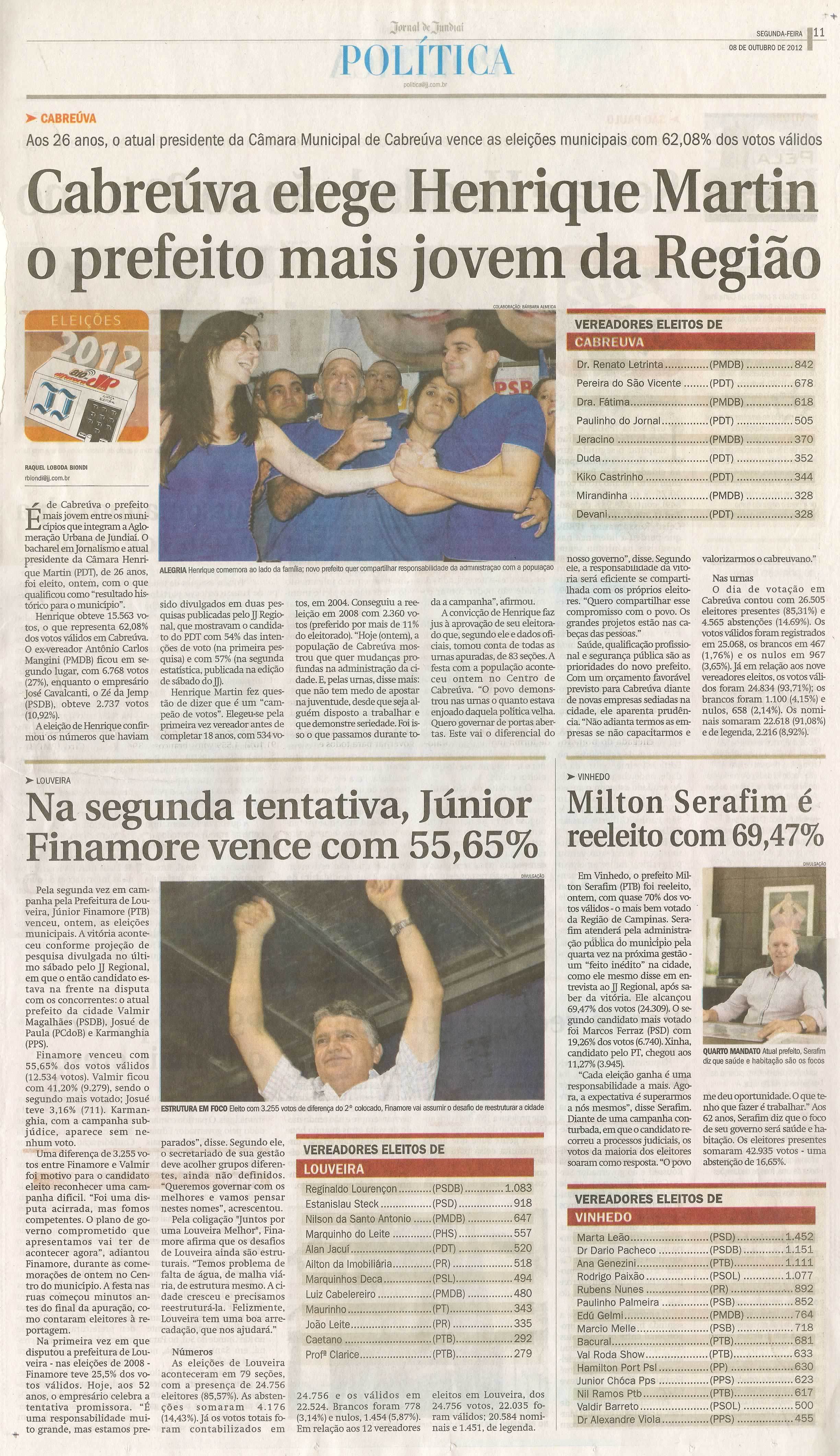 Jornal de Jundiaí - 08/10/2012
