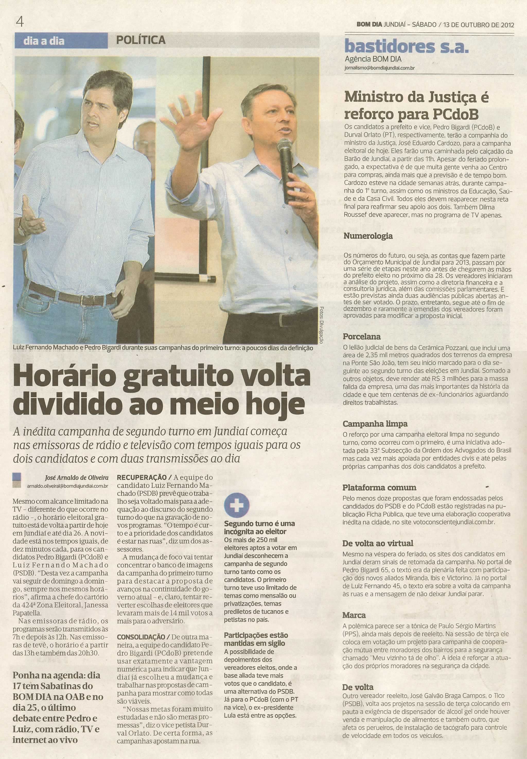 Bom Dia Jundiaí - 13/10/2012