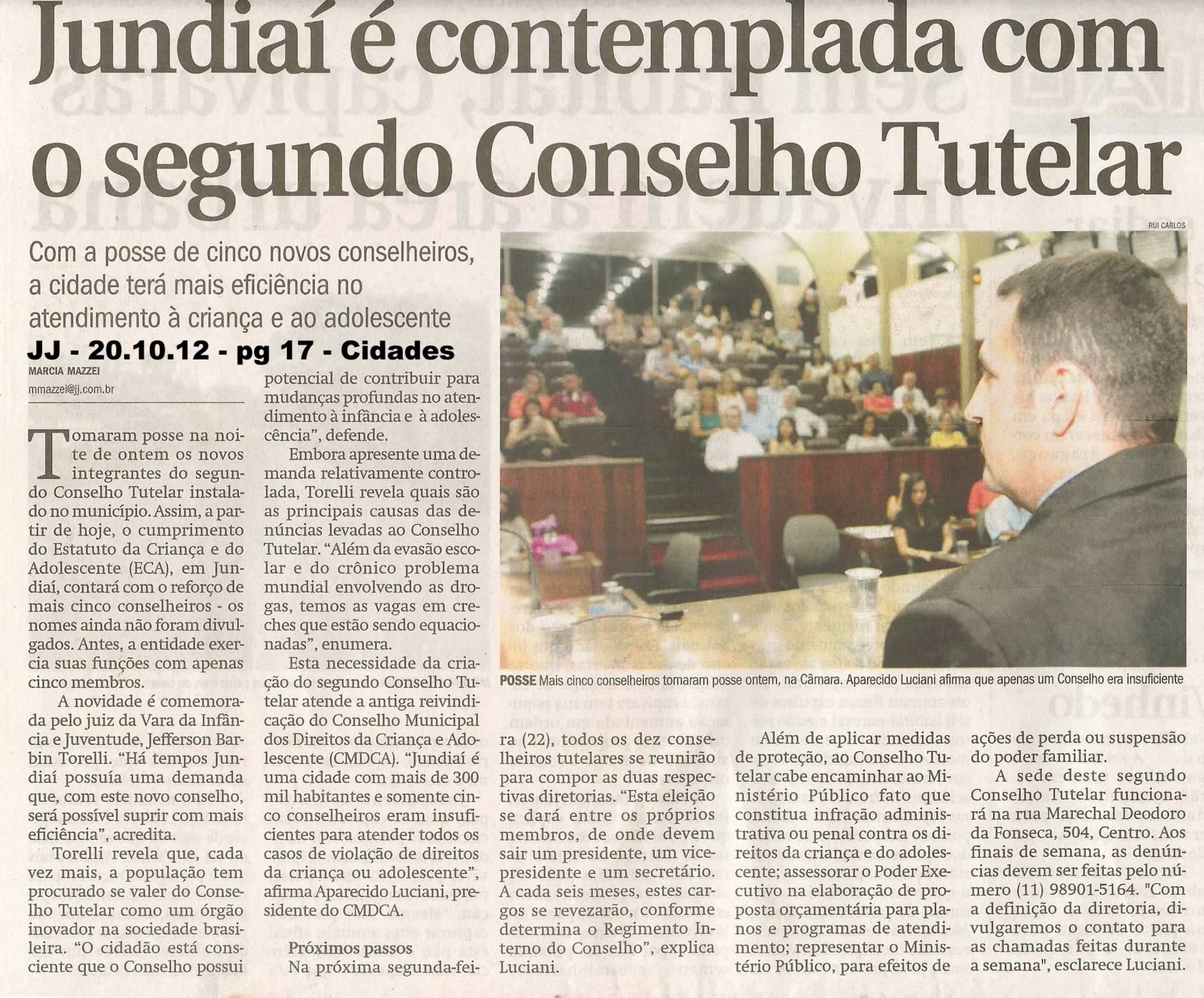 Jornal de Jundiaí - 20/10/2012