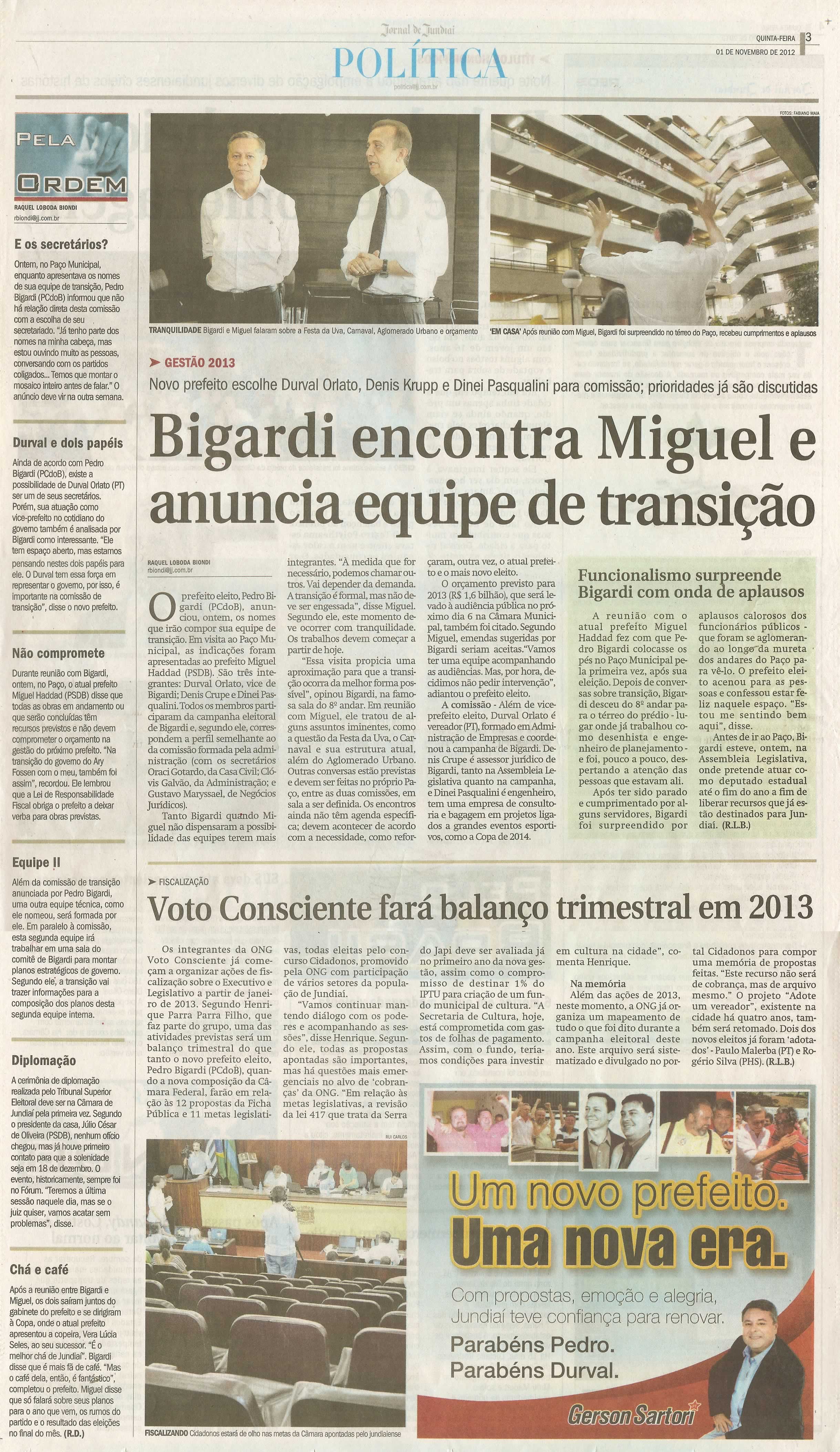 Jornal de Jundiaí - 01/11/2012