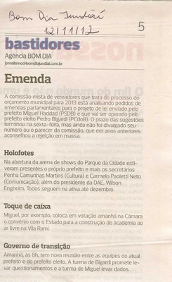 Bom Dia Jundiaí - 12/11/2012