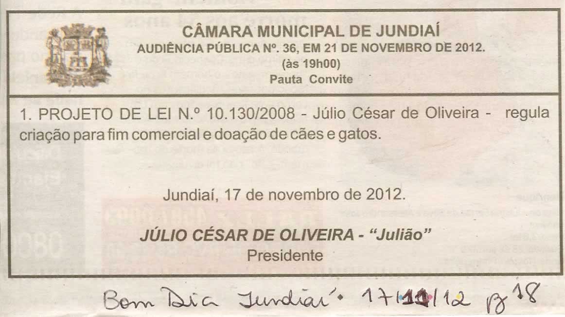 Bom Dia Jundiaí - 17/11/2012