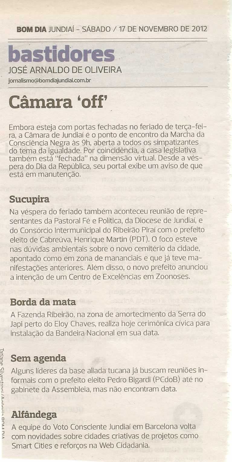 Bom Dia Jundiaí - 17/11/2012