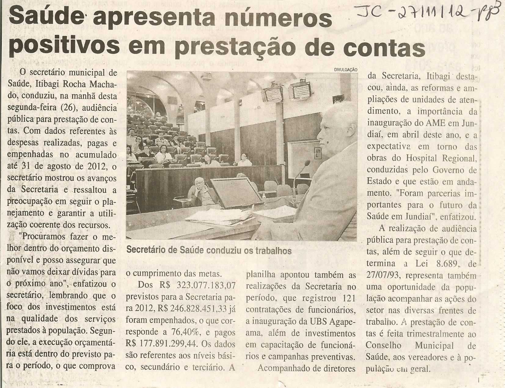 Jornal da Cidade - 27/11/2012