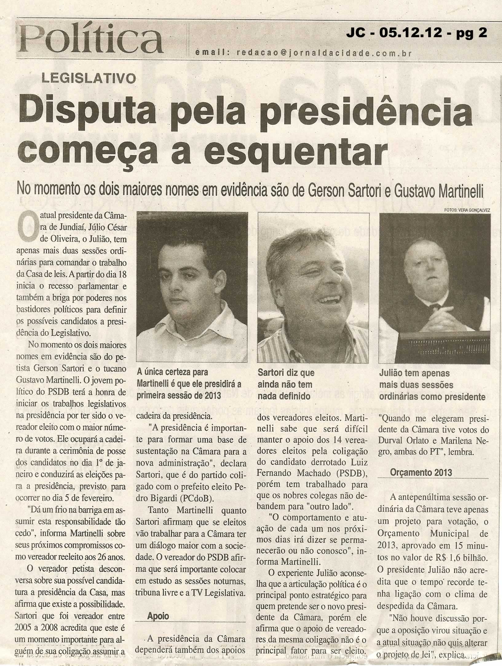 Jornal da Cidade - 05/12/2012