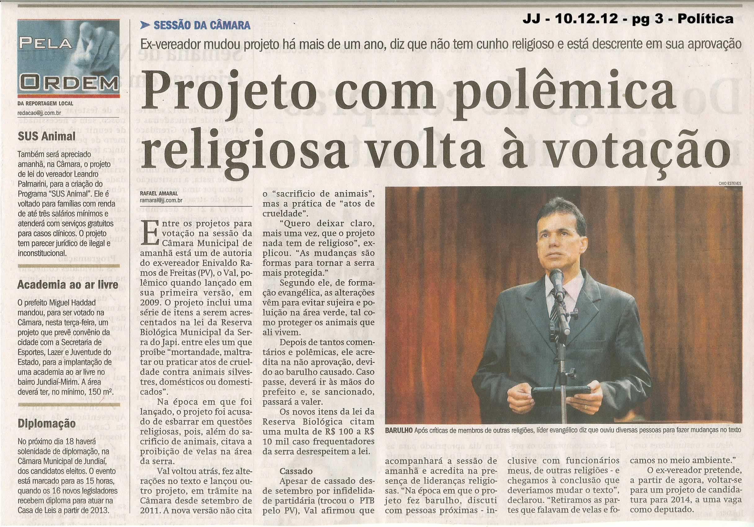 Jornal de Jundiaí - 10/12/2012