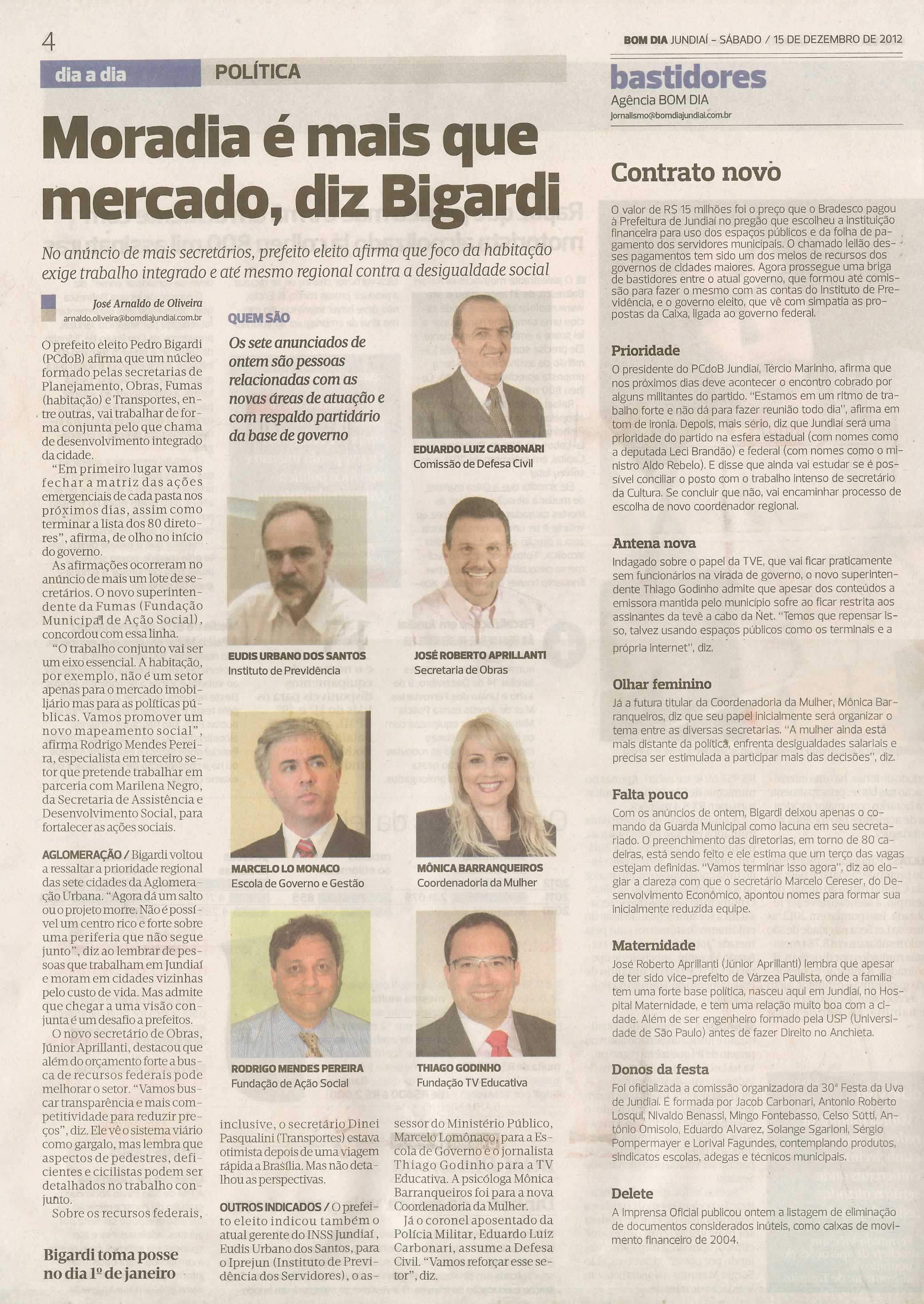 Bom Dia Jundiaí - 15/12/2012