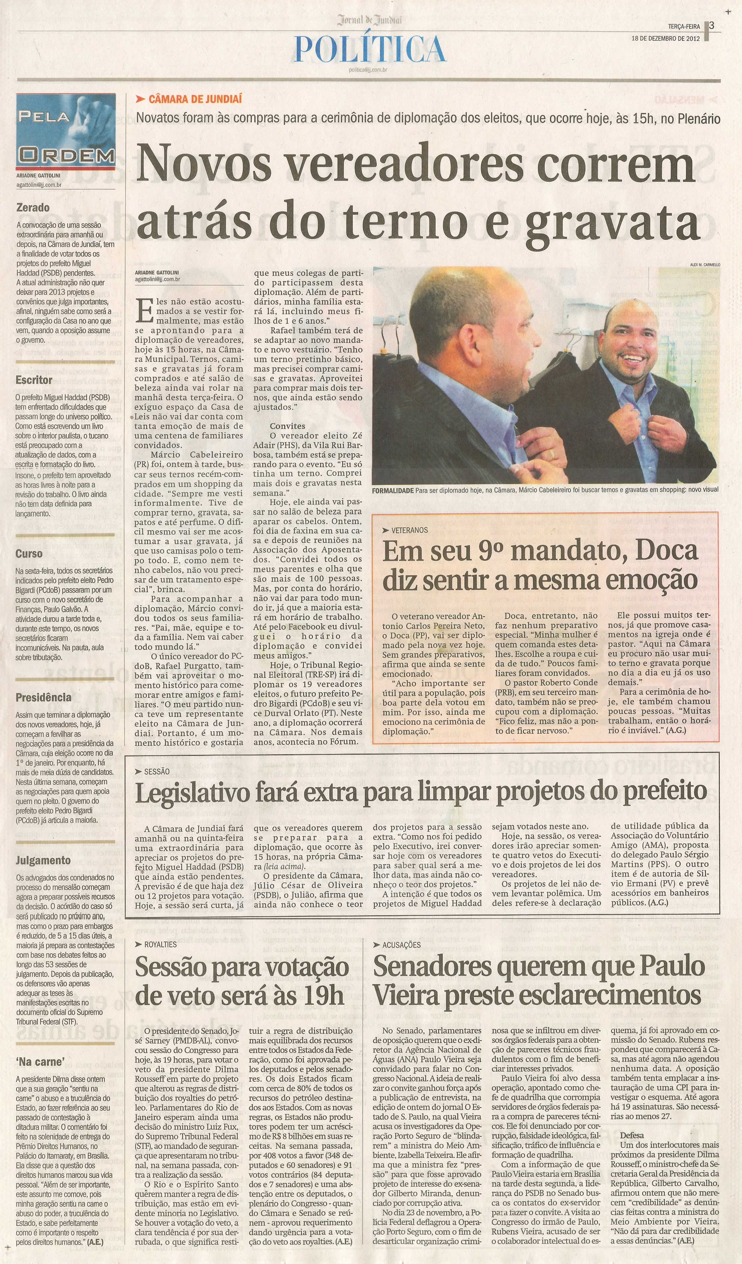 Jornal de Jundiaí - 18/12/2012