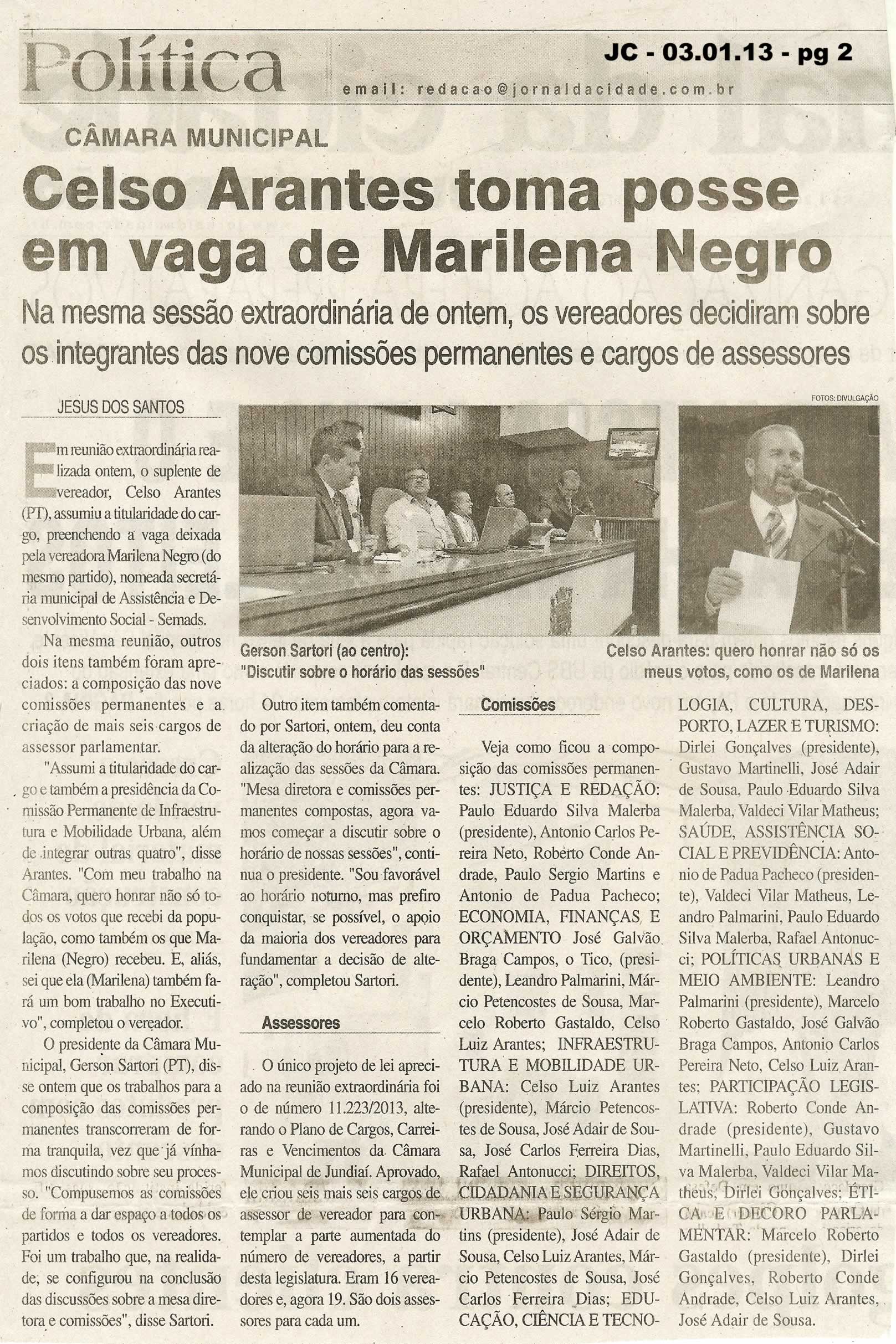 Jornal da Cidade - 04/01/2013