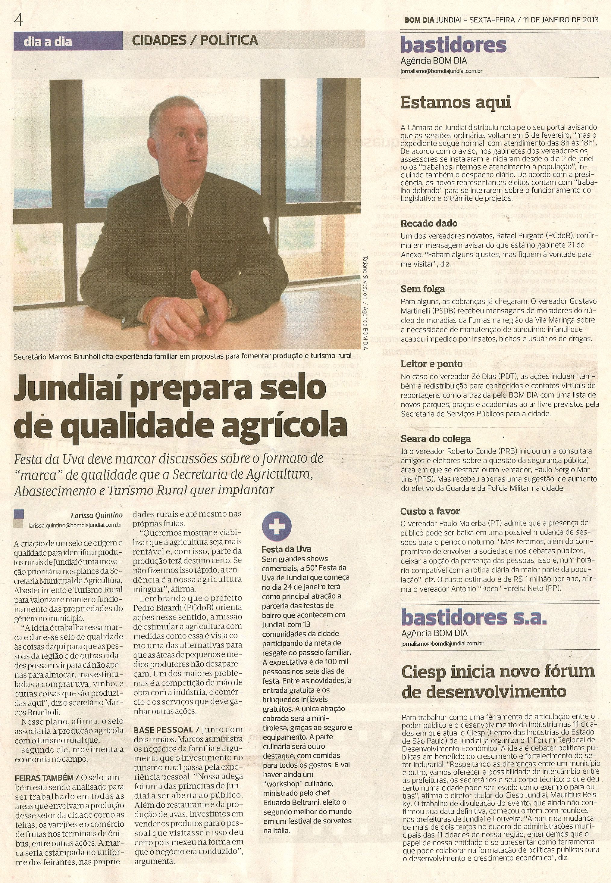 Bom Dia Jundiaí - 11/01/2013