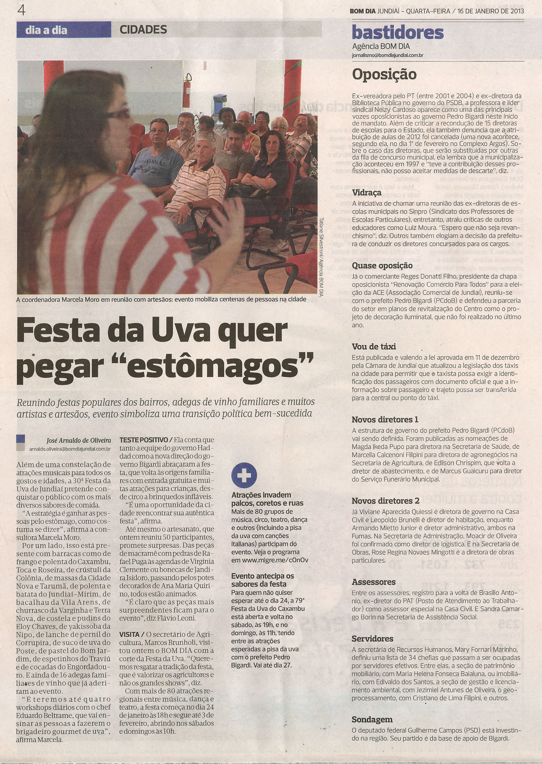 Bom Dia Jundiaí - 16/01/2013