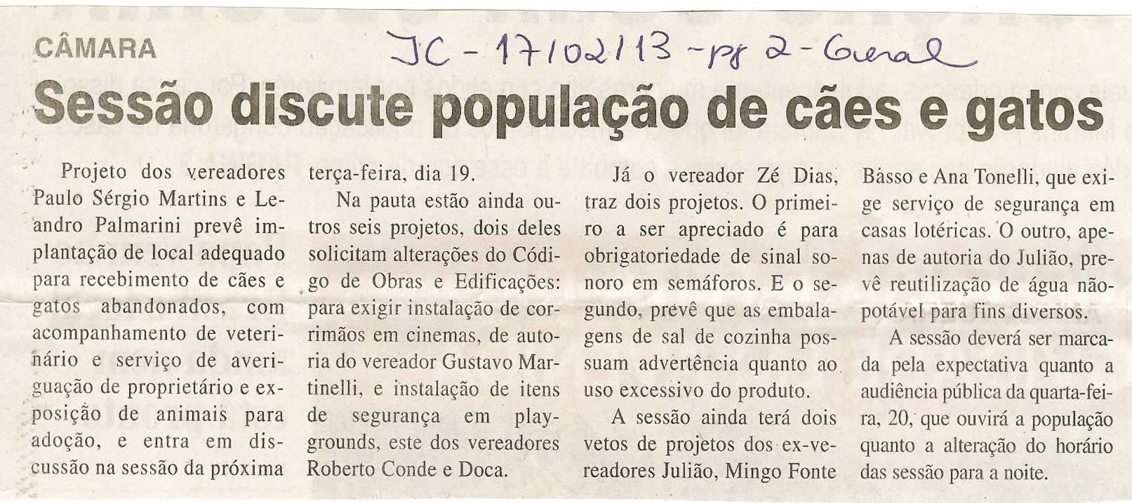 Jornal da Cidade - 17/02/2013