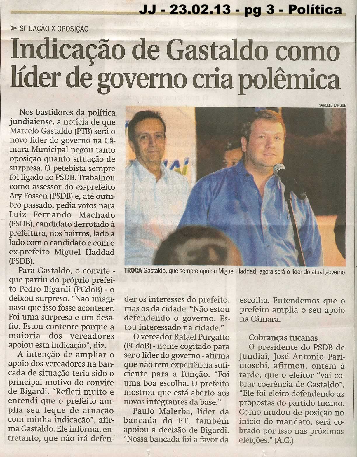 Jornal de Jundiaí - 23/02/2013