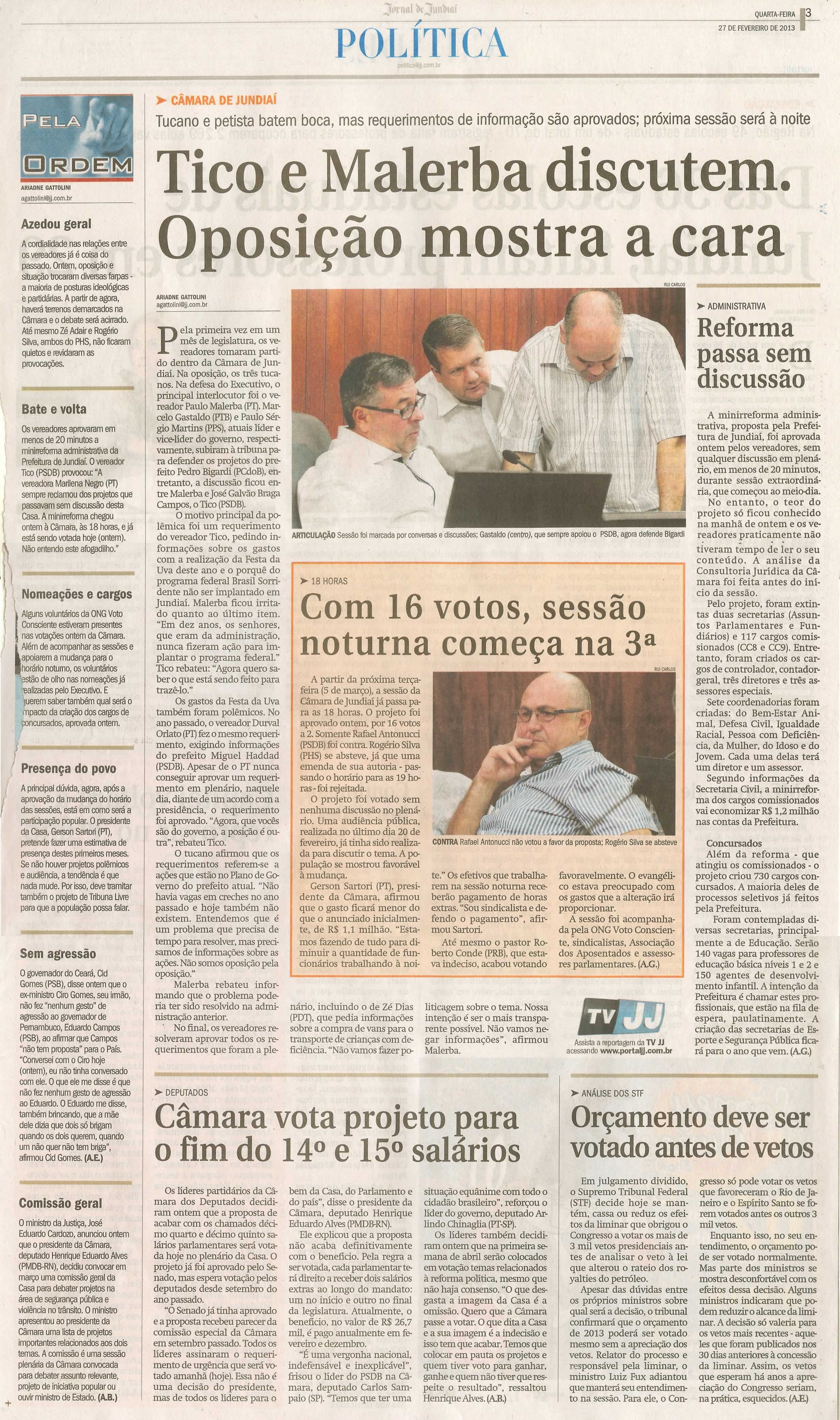 Jornal de Jundiaí - 27/02/2013