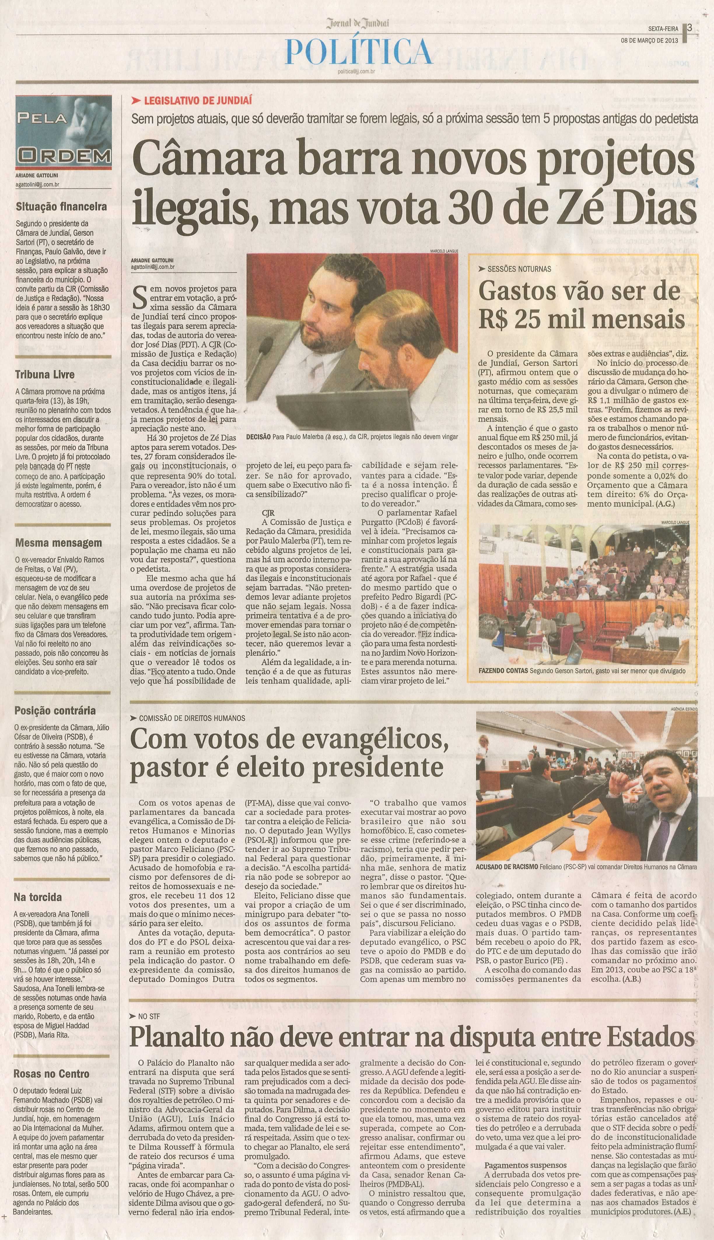 Jornal de Jundiaí - 08/03/2013