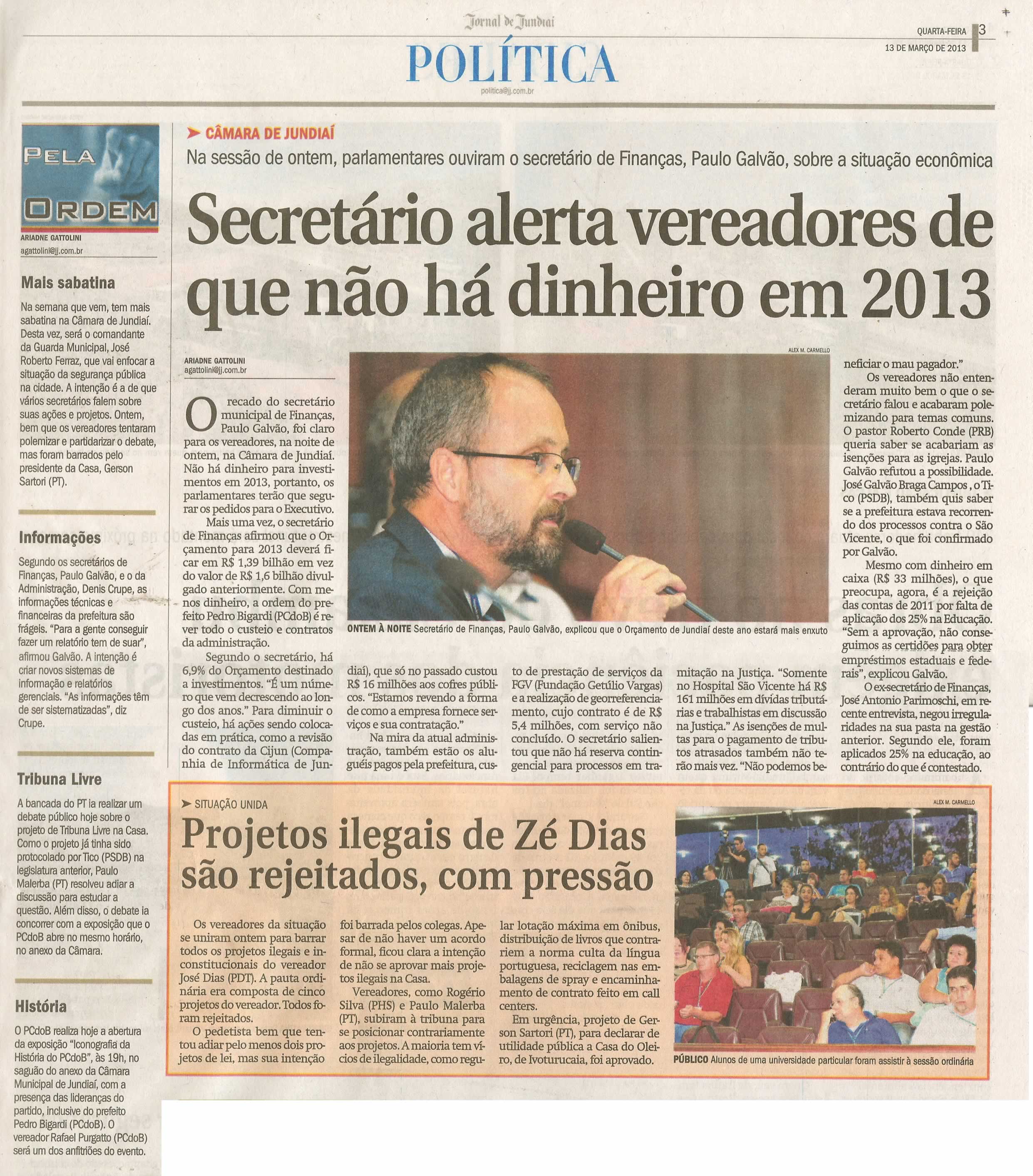 Jornal de Jundiaí - 13/03/2013
