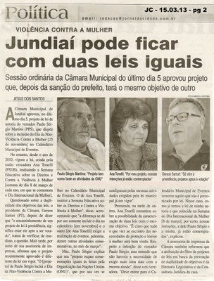 Jornal da Cidade - 15/03/2013