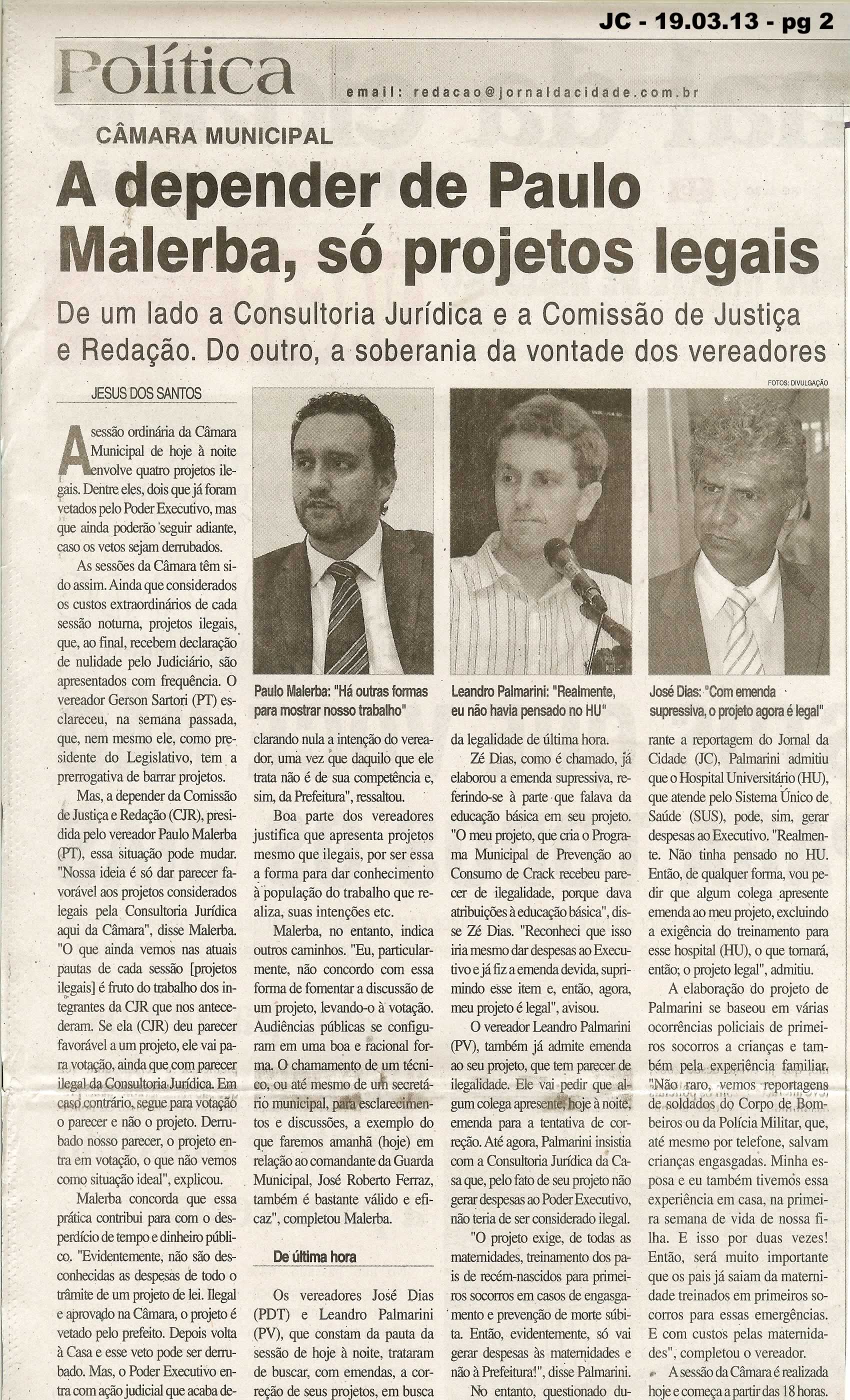Jornal da Cidade - 19/03/2013