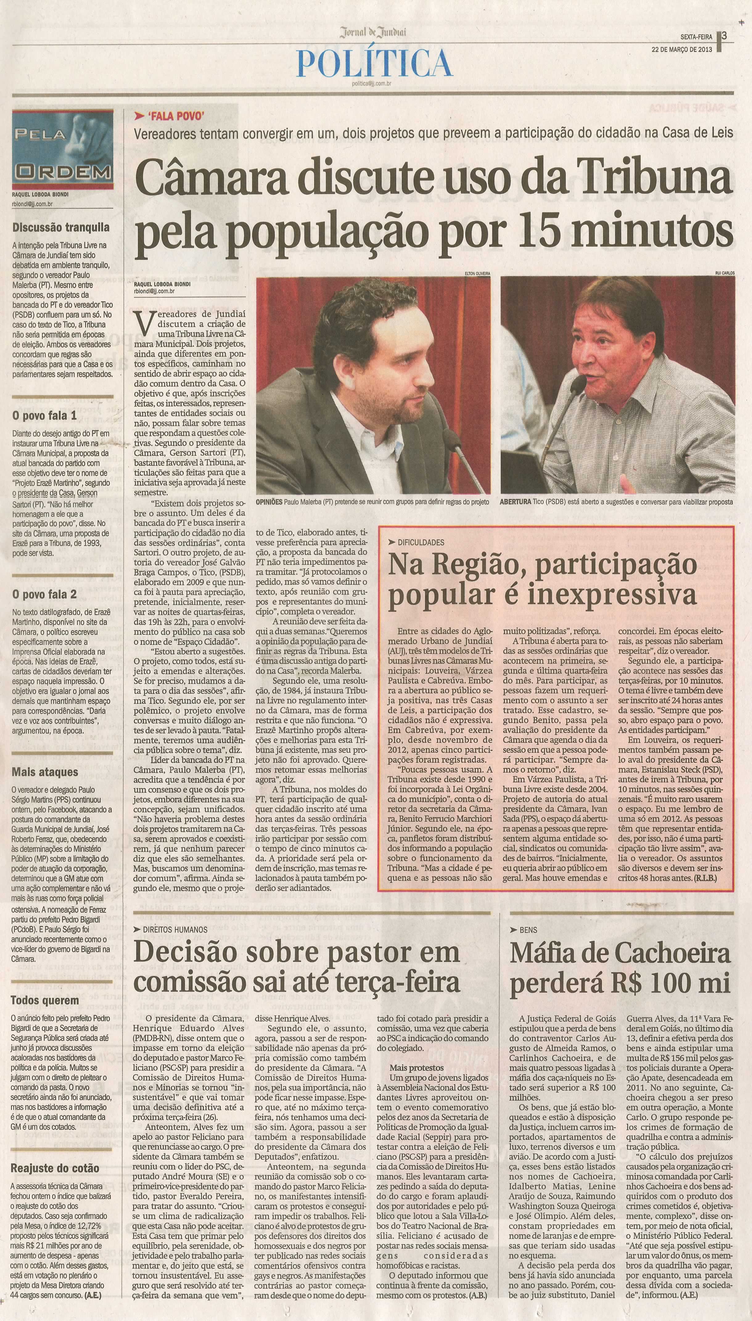 Jornal de Jundiaí - 22/03/2013