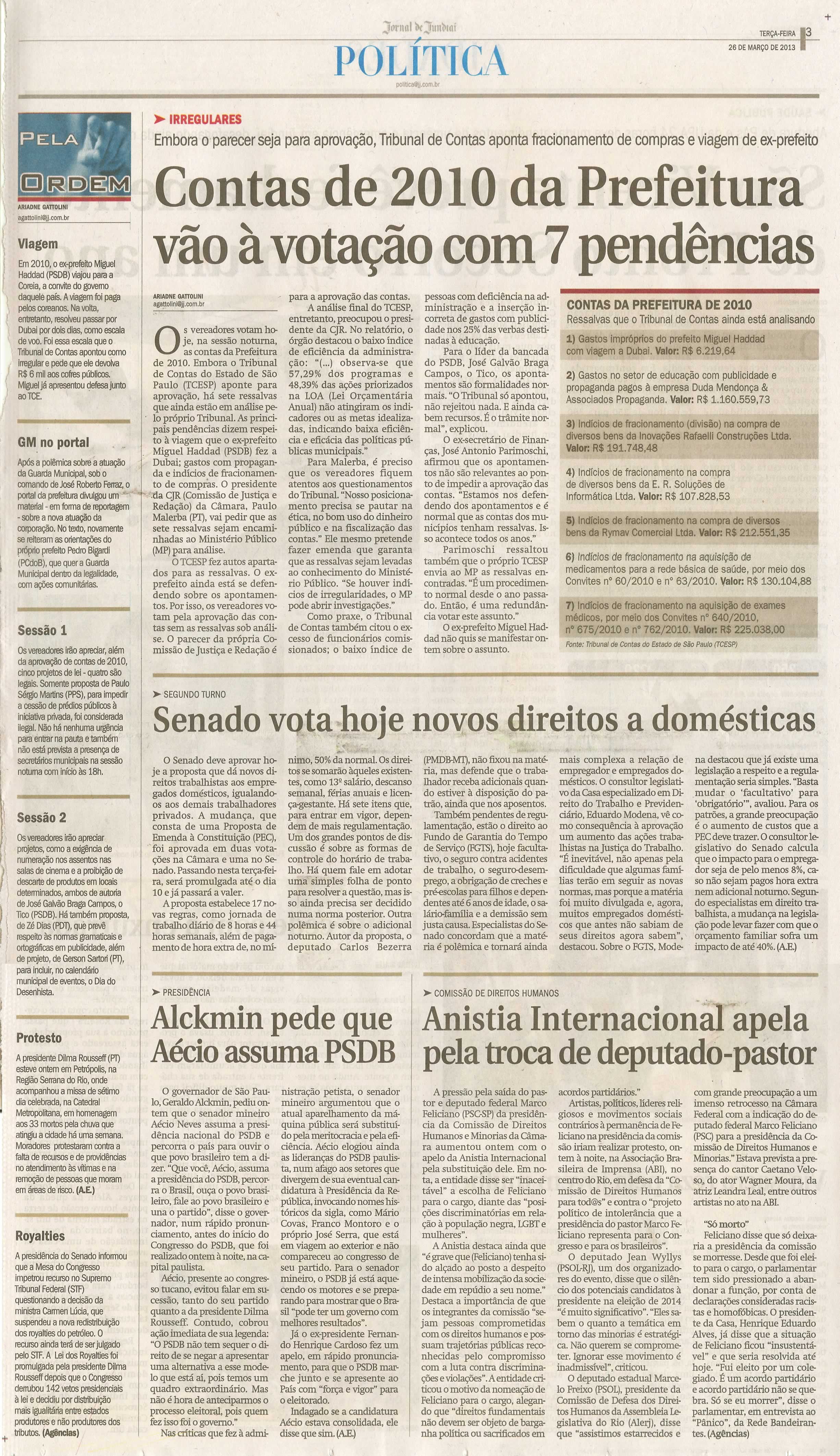 Jornal de Jundiaí - 26/03/2013