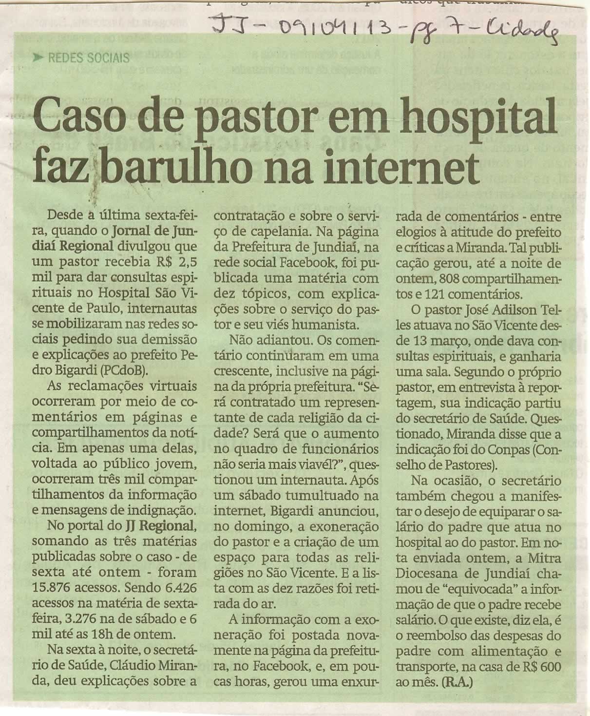Jornal de Jundiaí - 09/04/2013