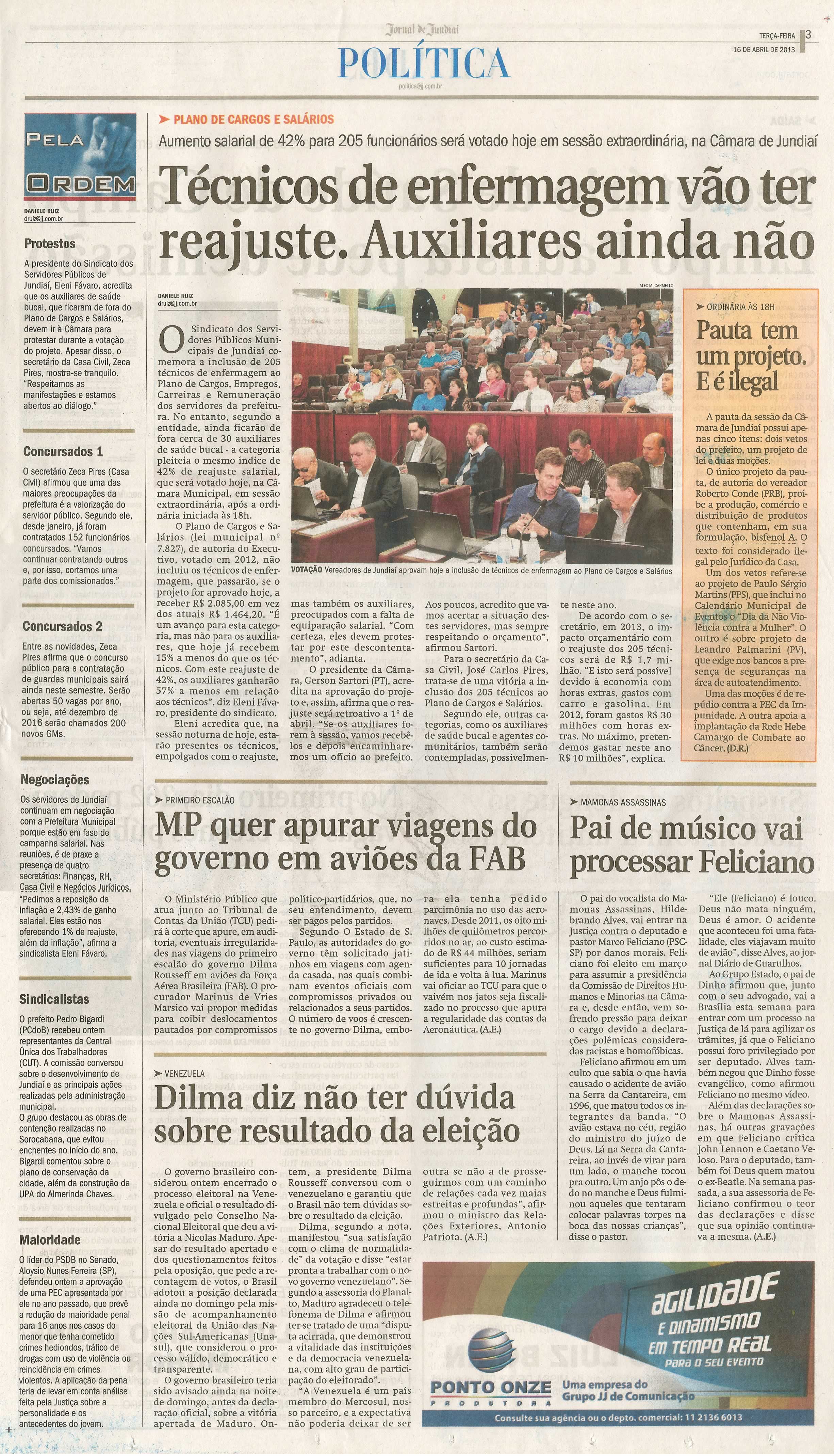 Jornal de Jundiaí - 16/04/2013