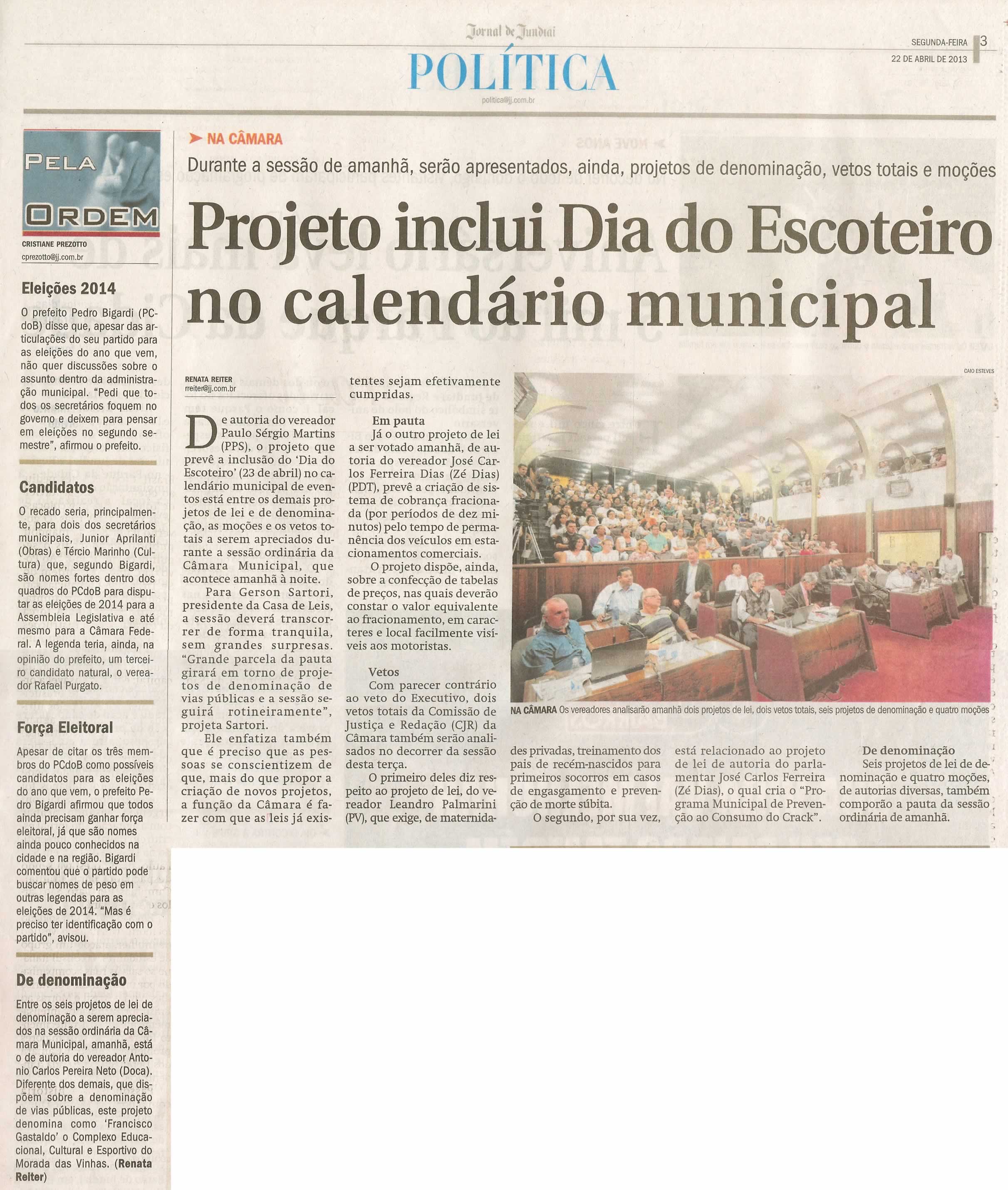 Jornal de Jundiaí - 22/04/2013