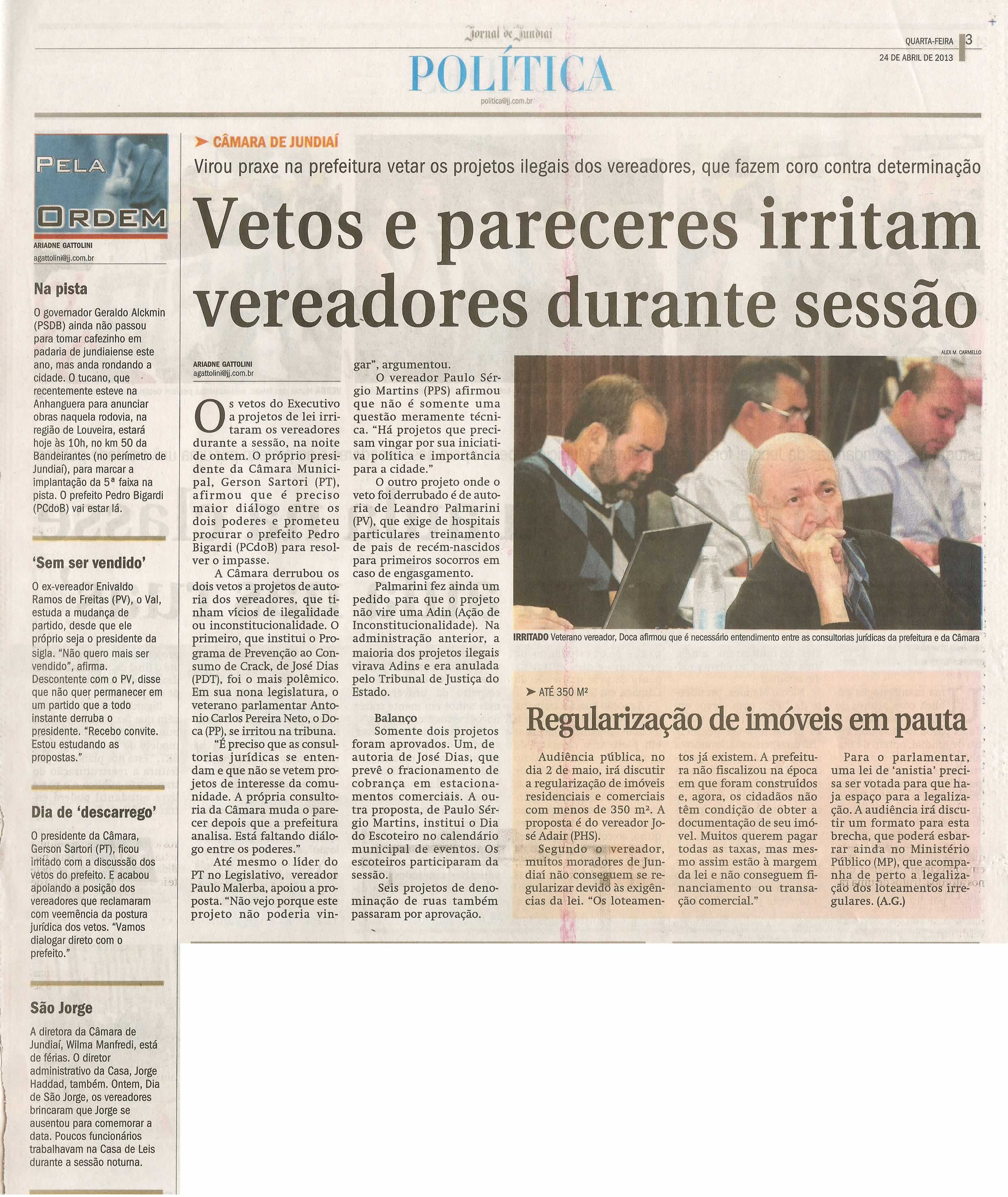 Jornal de Jundiaí - 24/04/2013