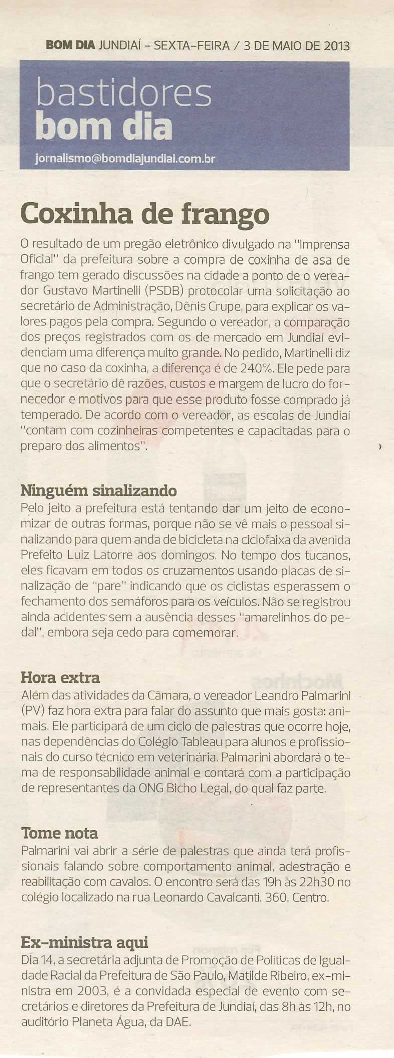 Bom Dia Jundiaí - 03/05/2013