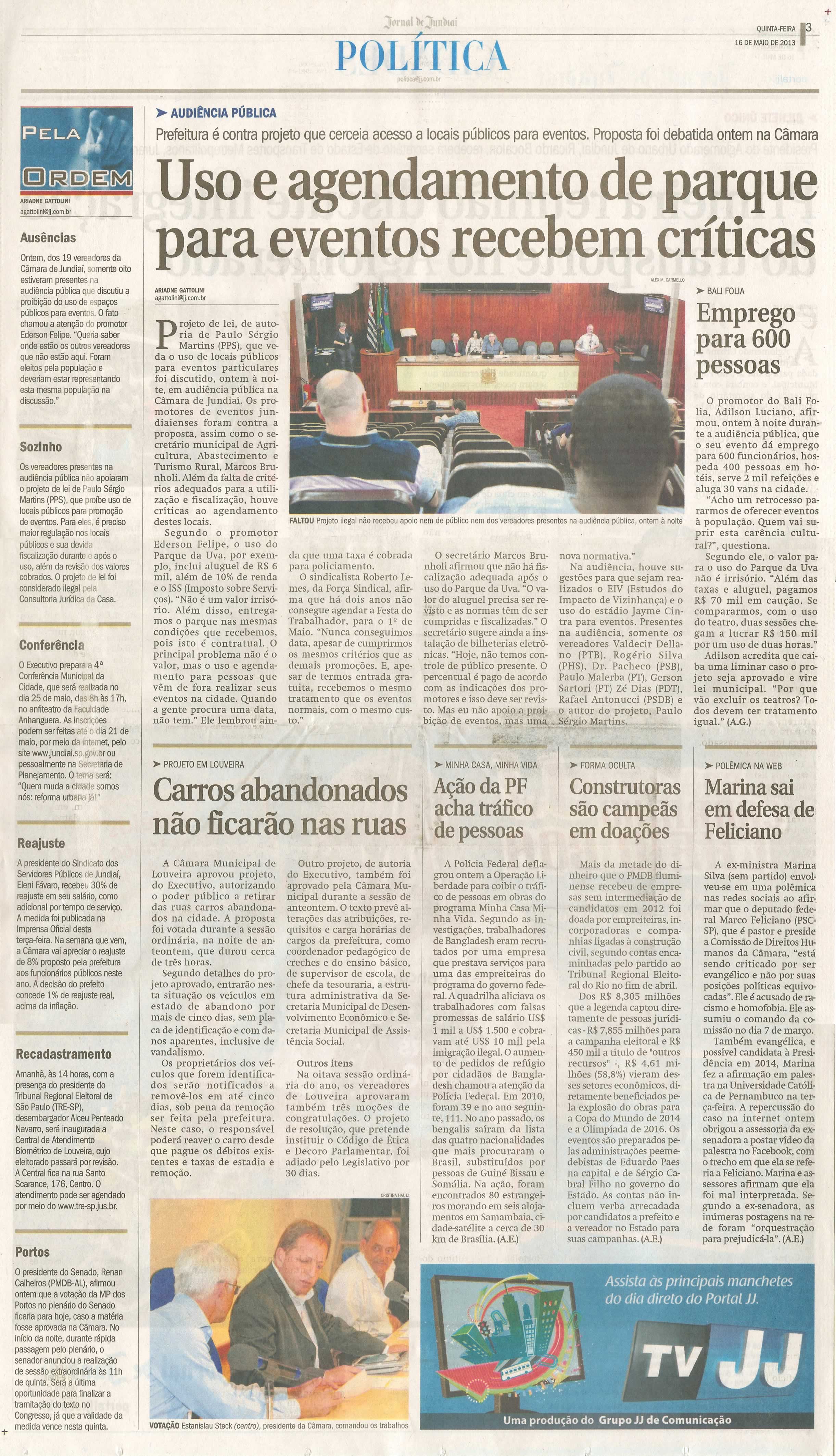 Jornal de Jundiaí - 16/05/2013