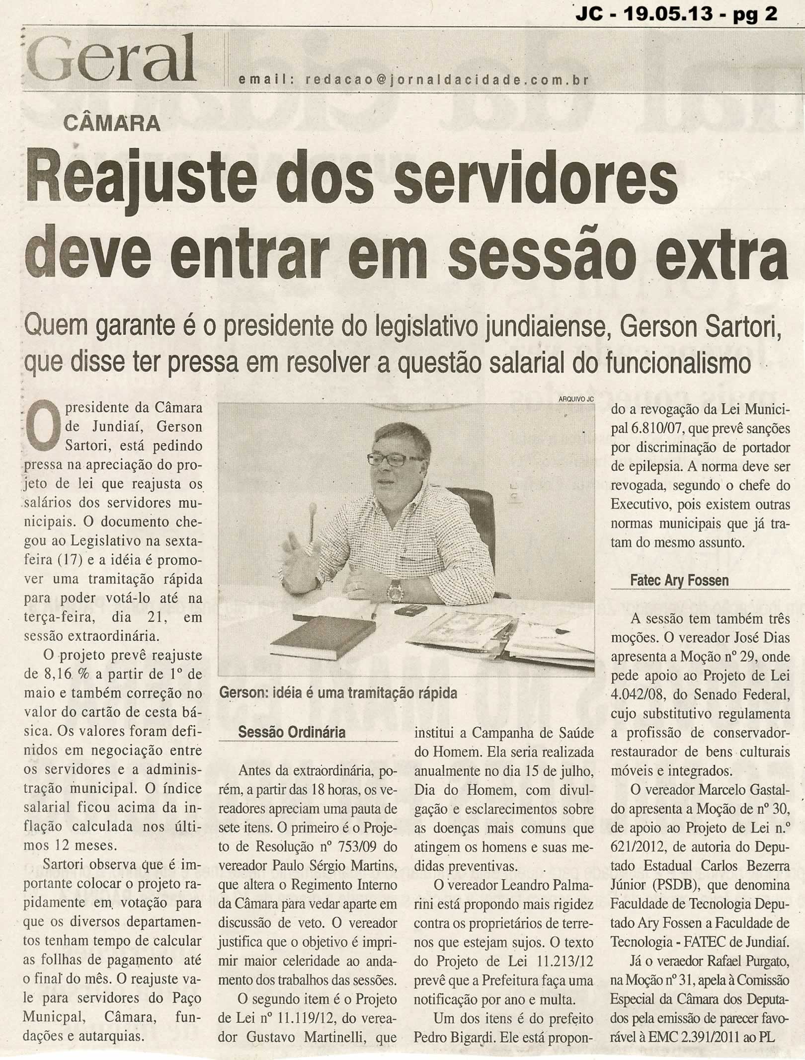 Jornal da Cidade - 19/05/2013